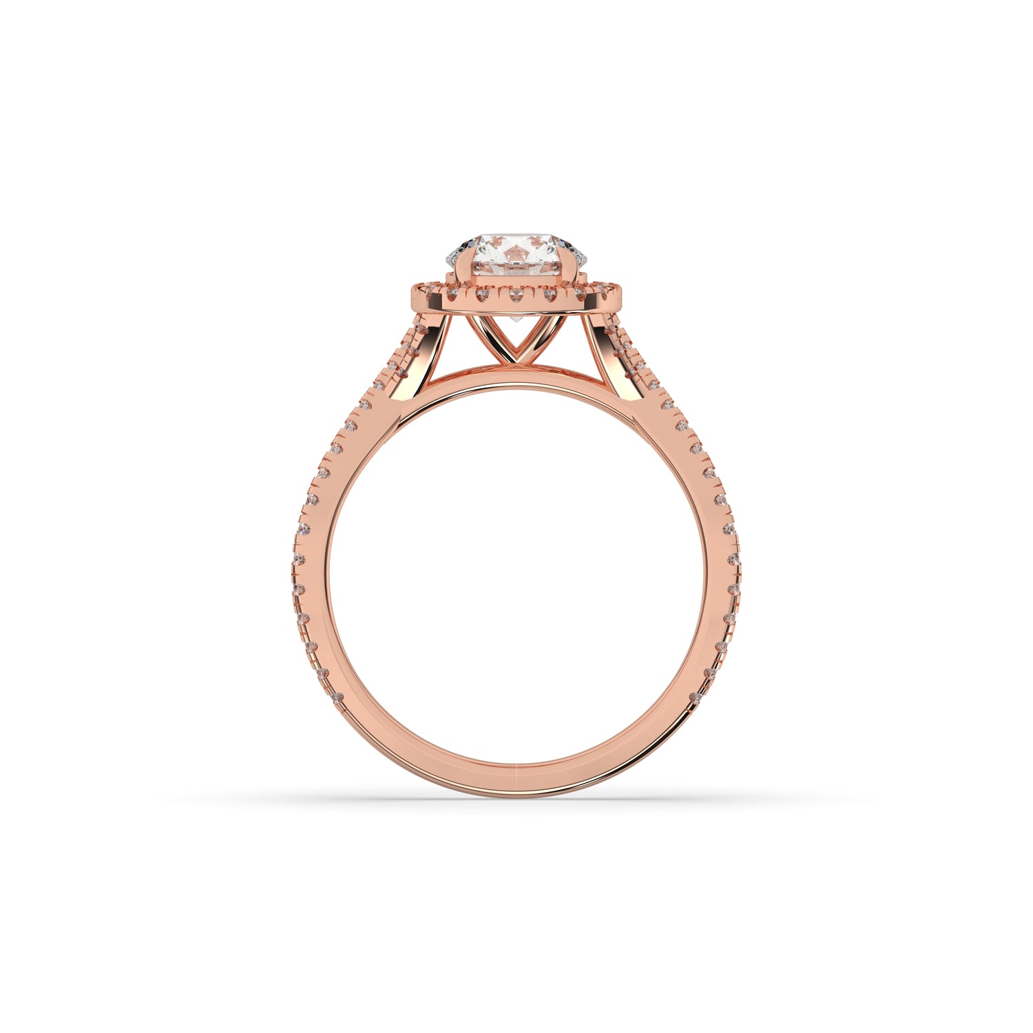 Emilia Round Halo Ring
