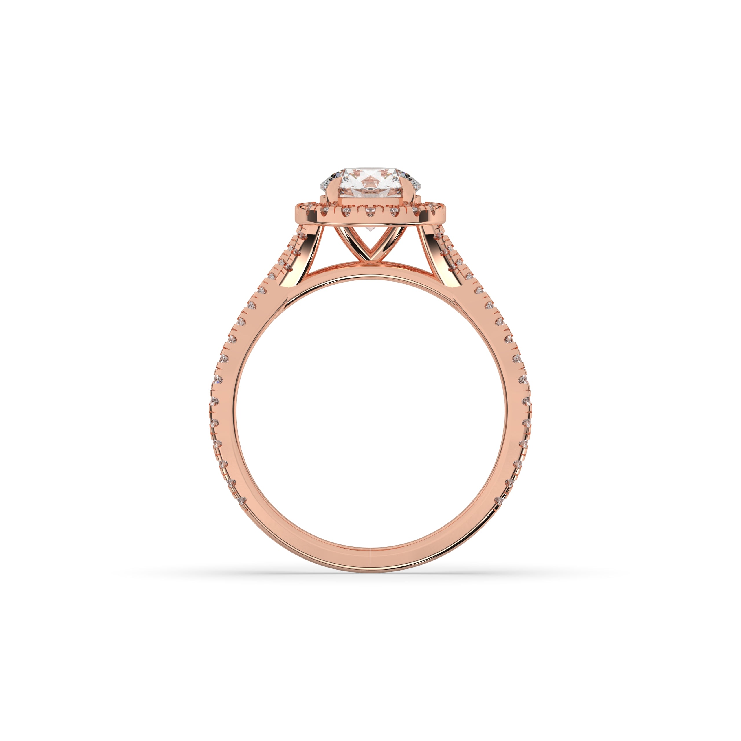 Emilia Round Halo Ring