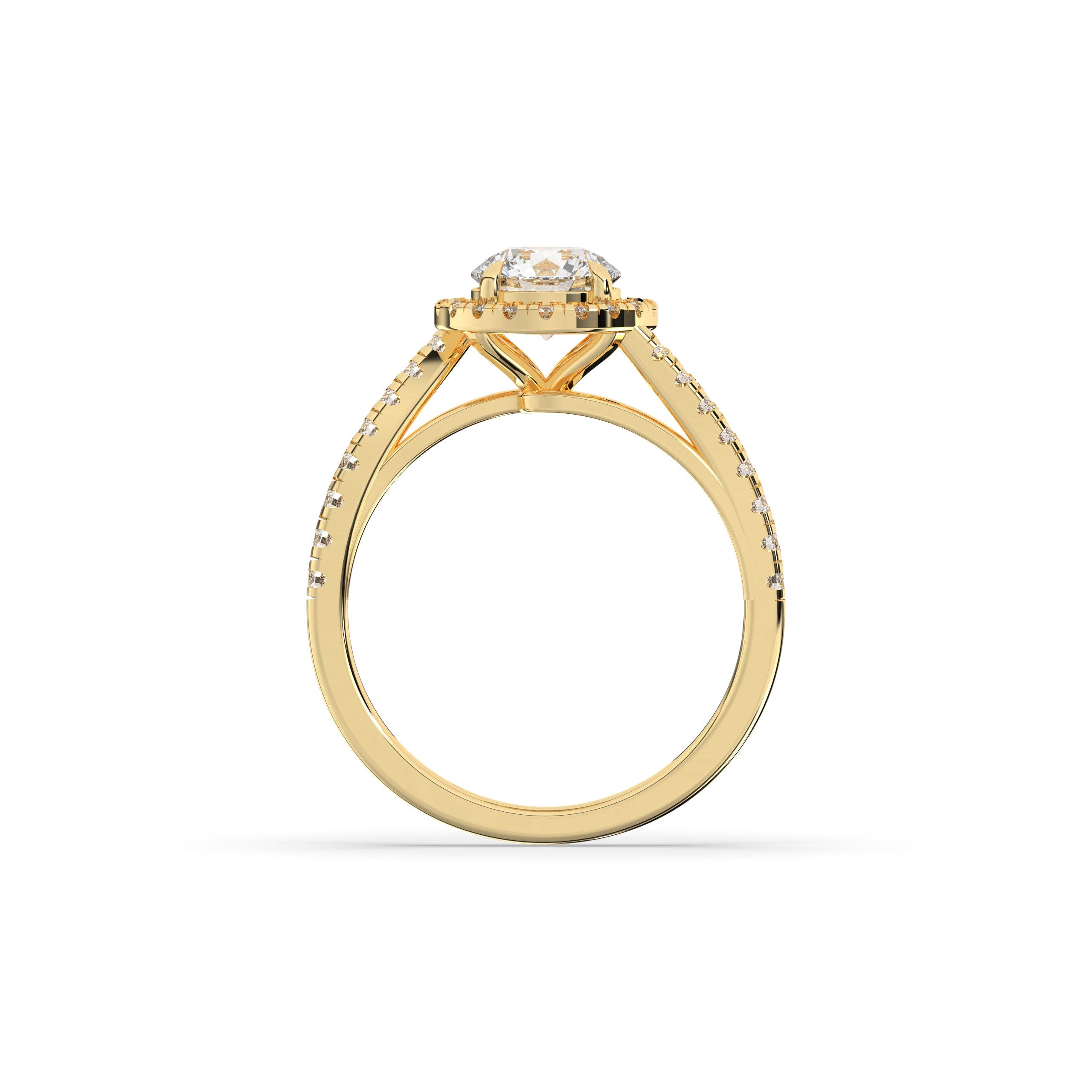 Luci Round Halo Ring