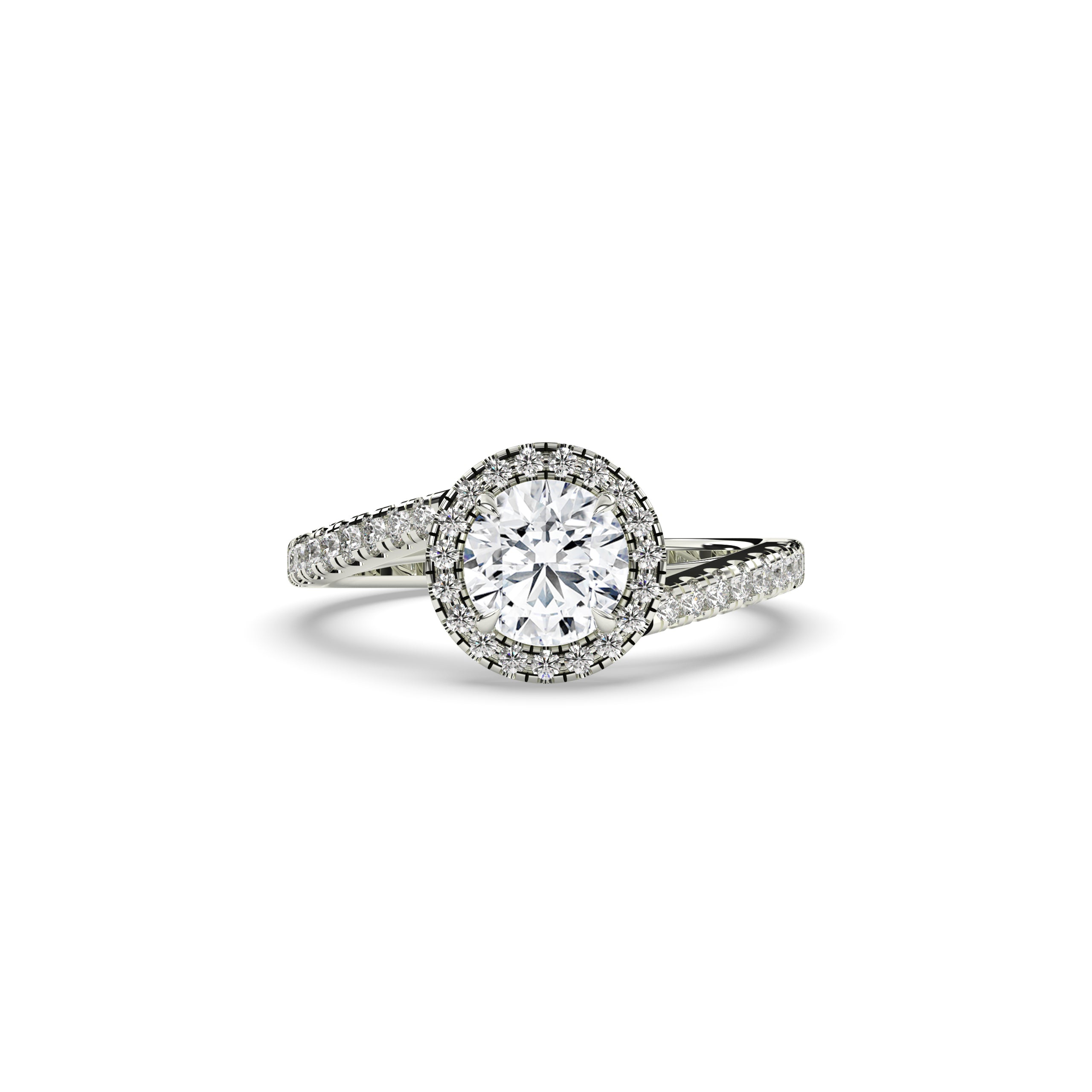 Luci Round Halo Ring