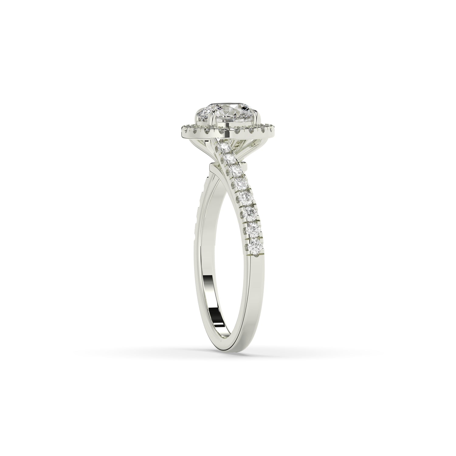 Luci Round Halo Ring