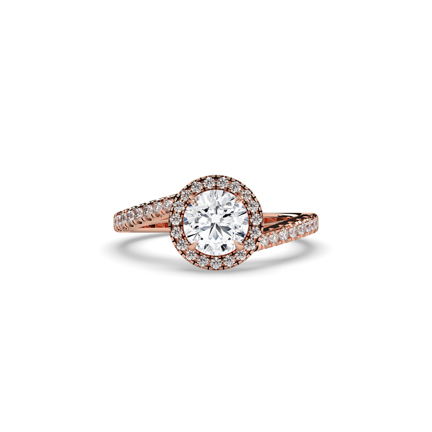 Luci Round Halo Ring