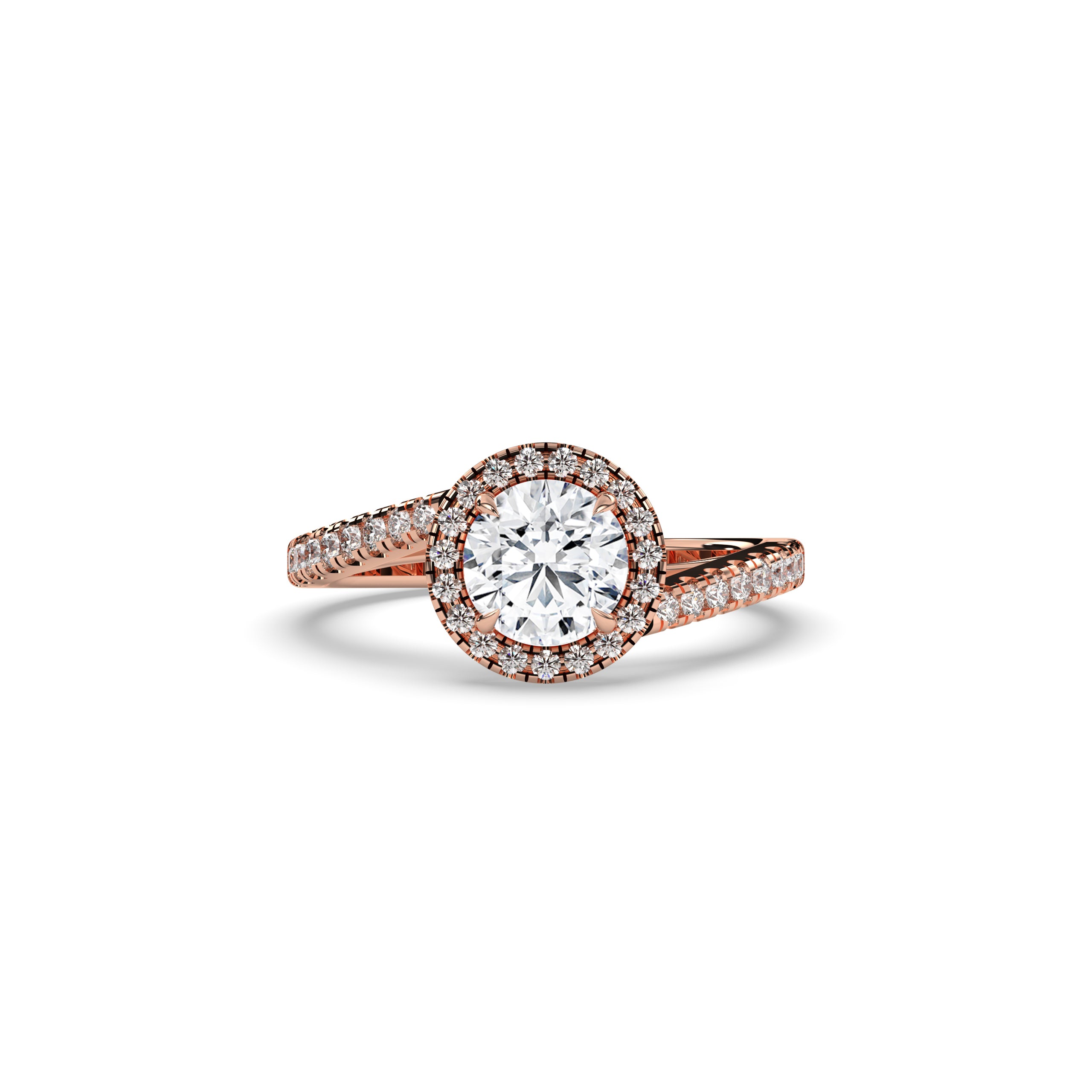 Luci Round Halo Ring