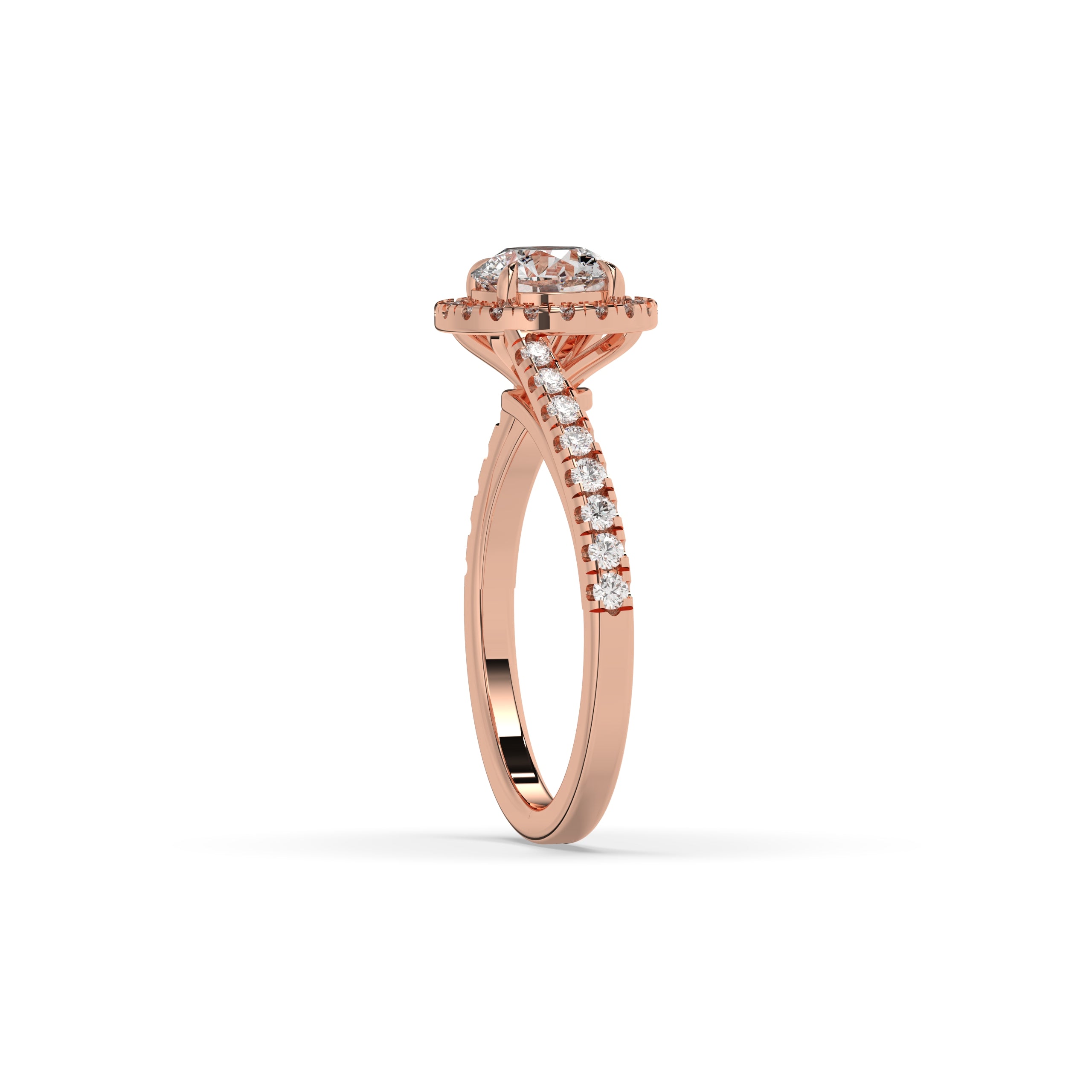 Luci Round Halo Ring