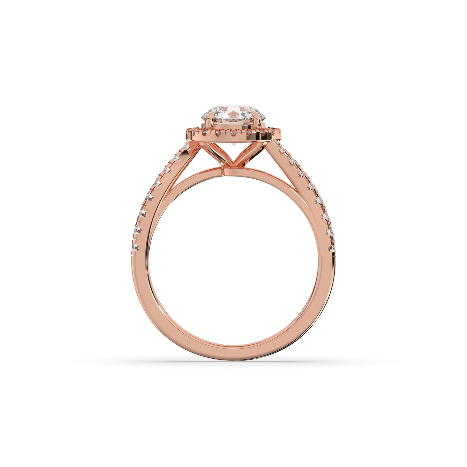 Luci Round Halo Ring