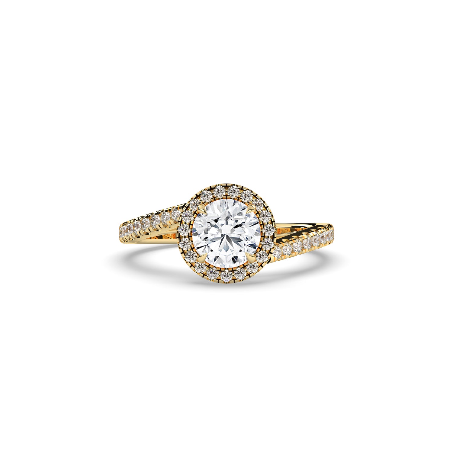 Luci Round Halo Ring