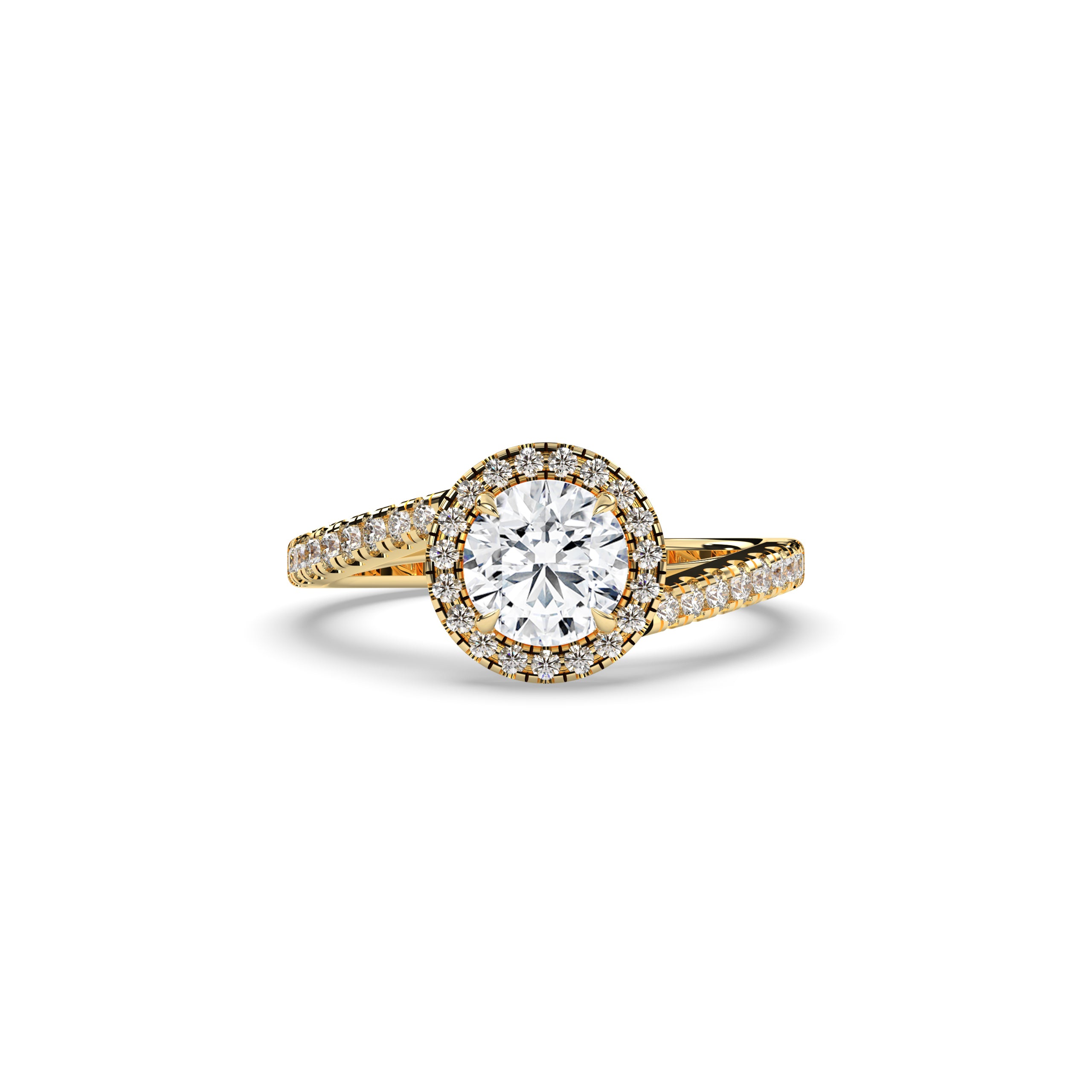 Luci Round Halo Ring