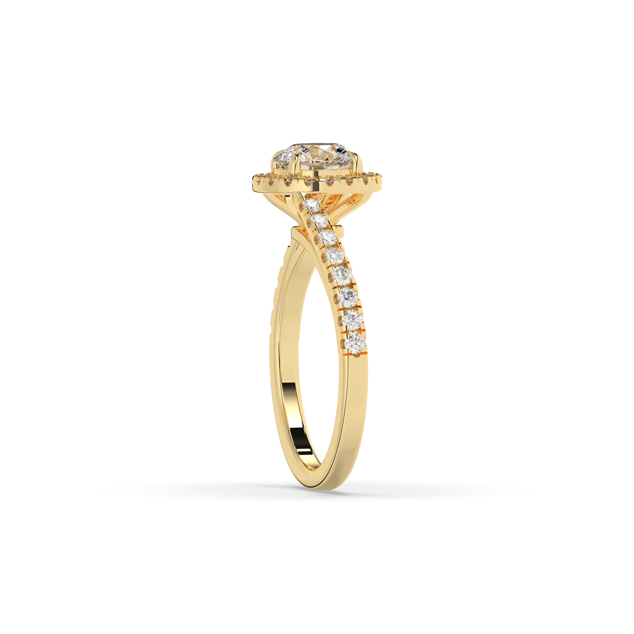 Luci Round Halo Ring