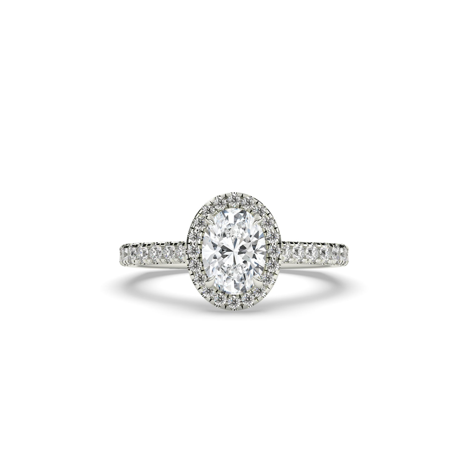 Fiona Oval Halo Ring