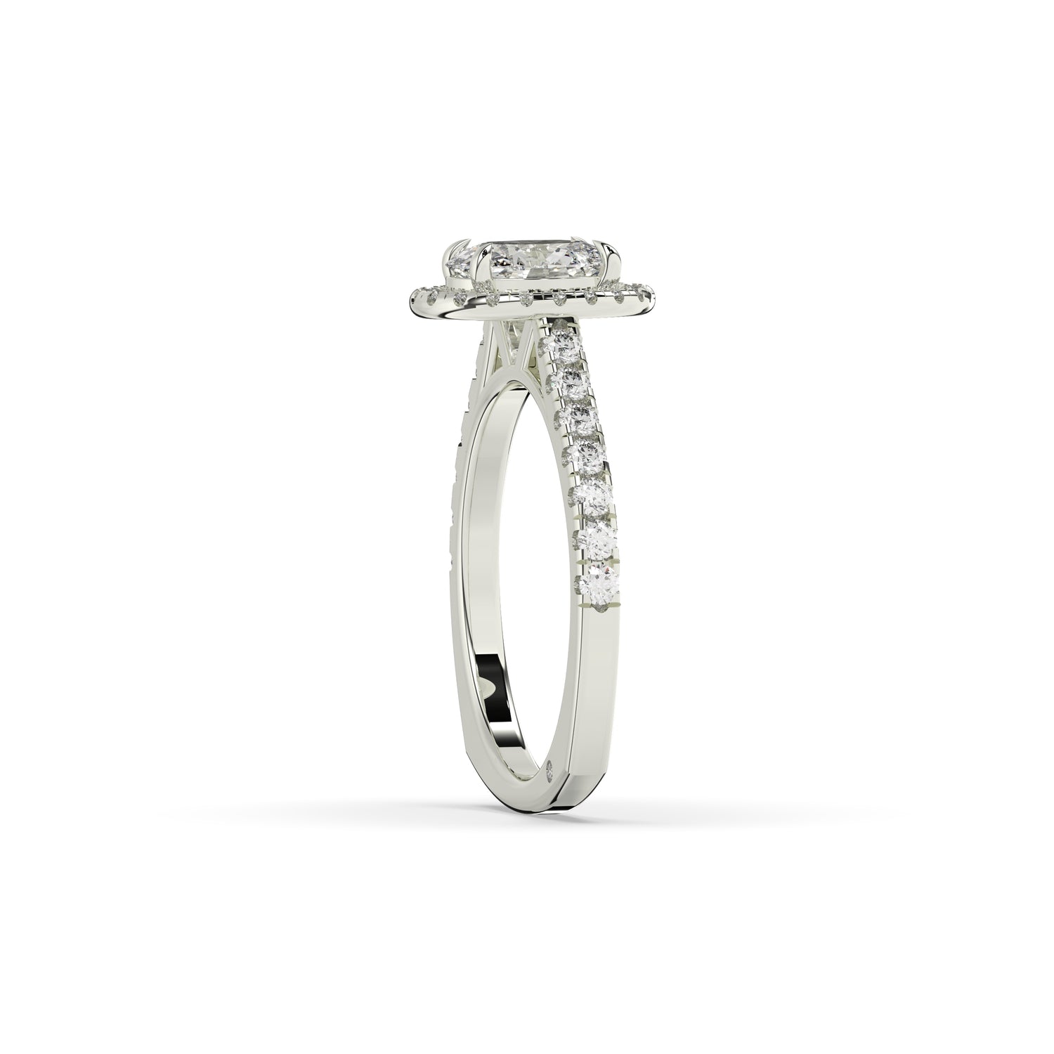 Fiona Oval Halo Ring