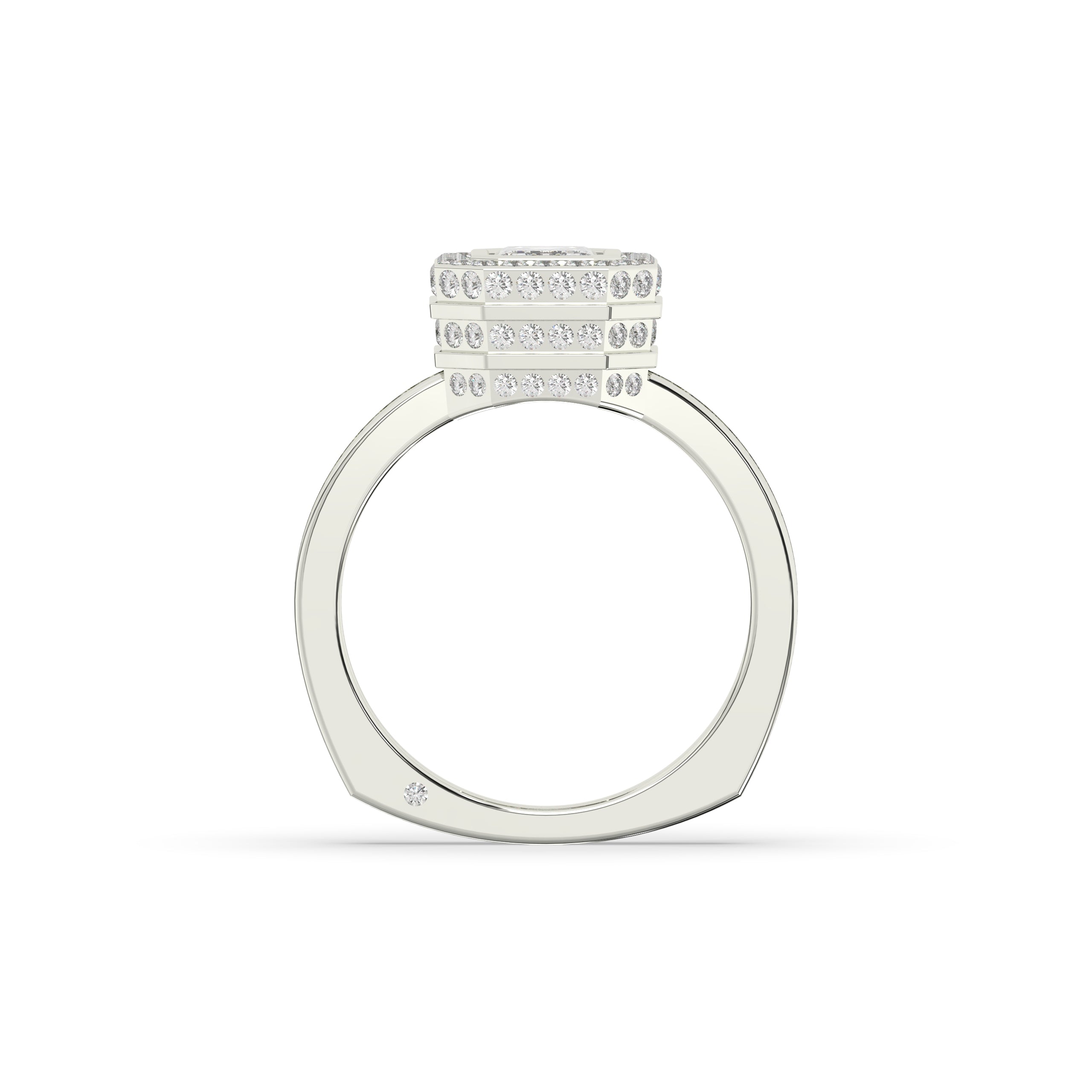 Nelia Emerald Halo Ring