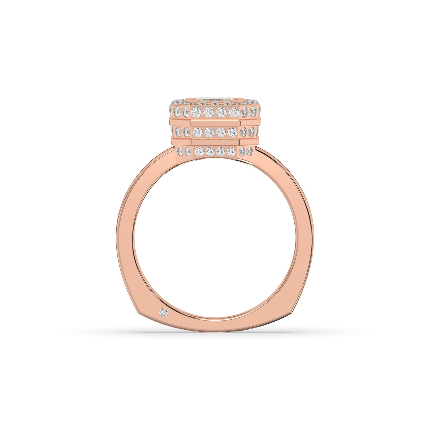 Nelia Emerald Halo Ring