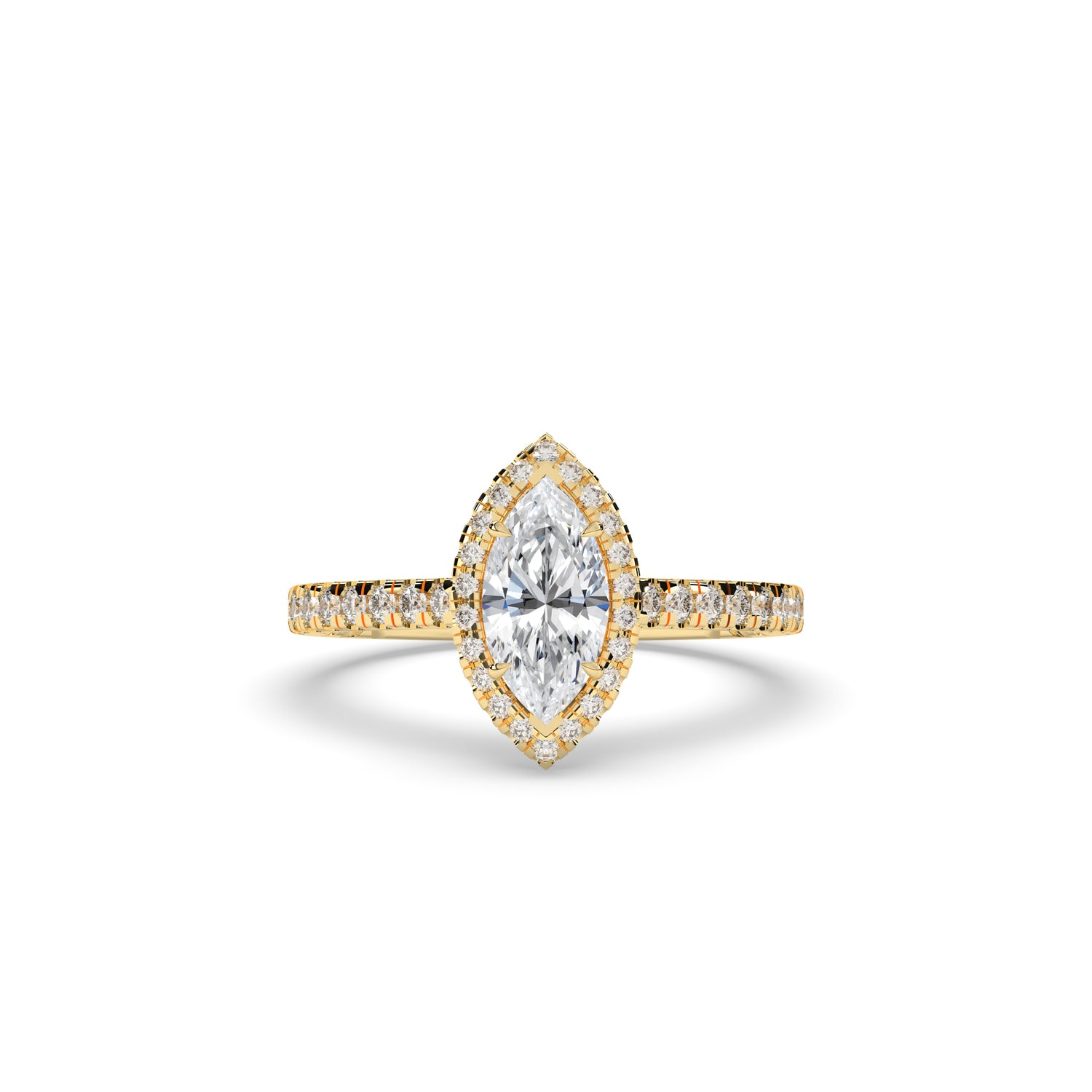 Alina Marquise Halo Ring