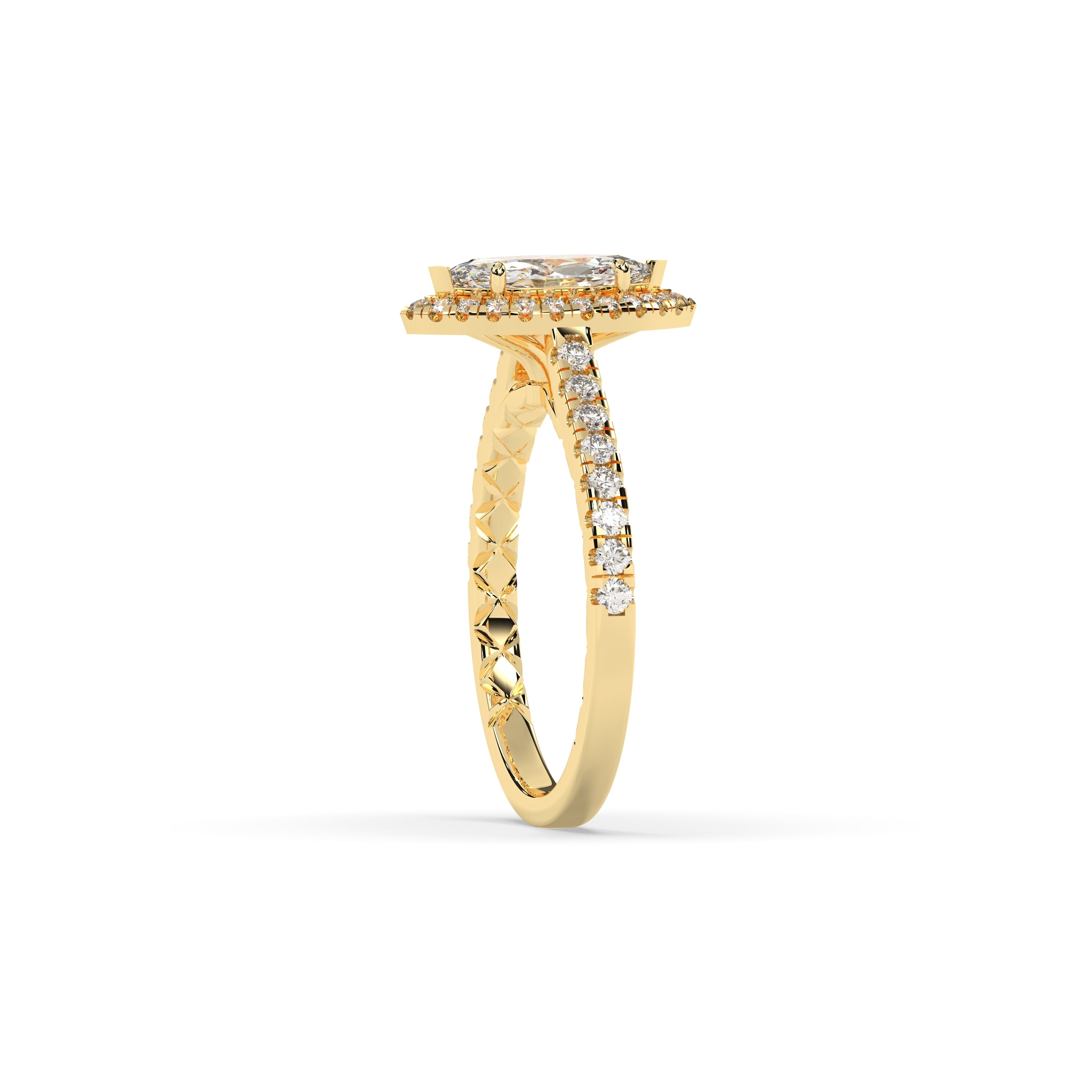 Alina Marquise Halo Ring