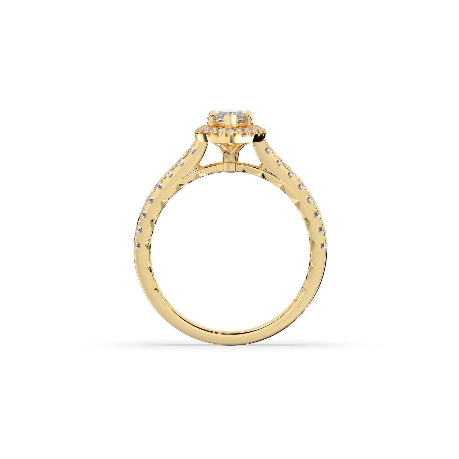 Alina Marquise Halo Ring