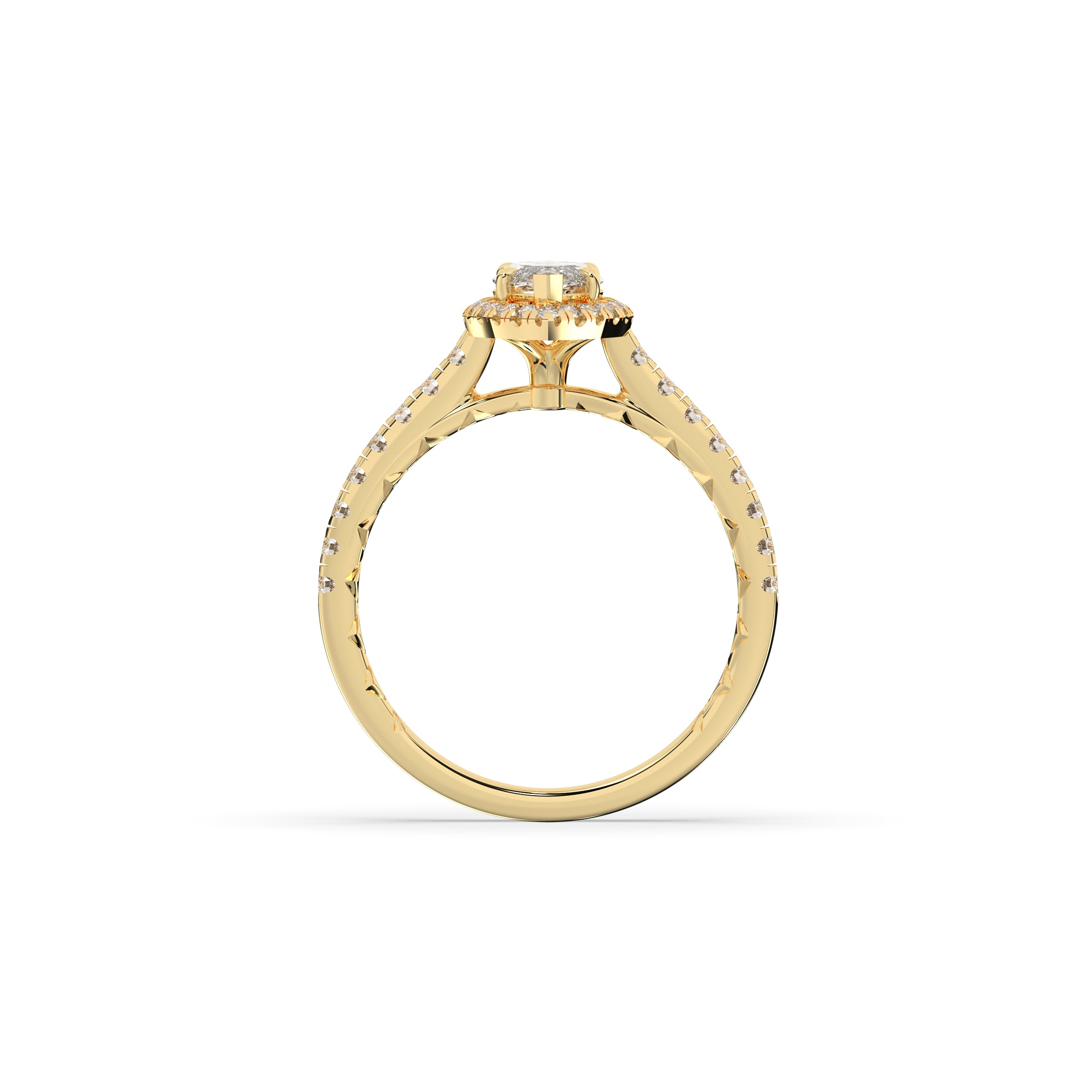 Alina Marquise Halo Ring