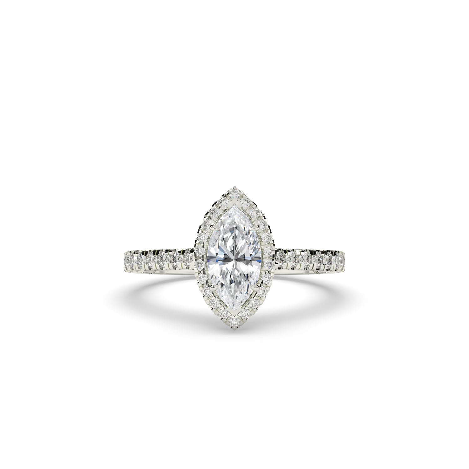 Alina Marquise Halo Ring