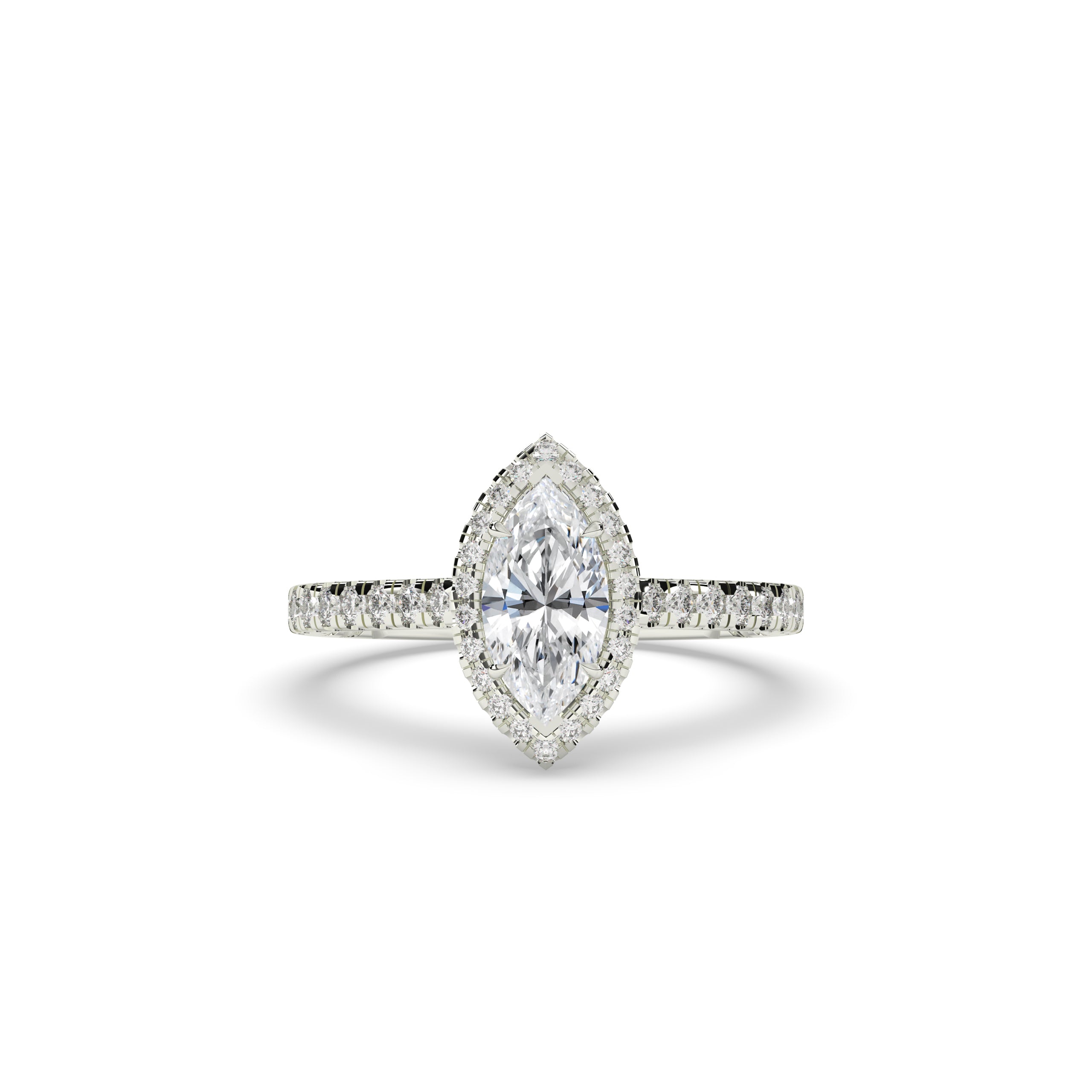 Alina Marquise Halo Ring