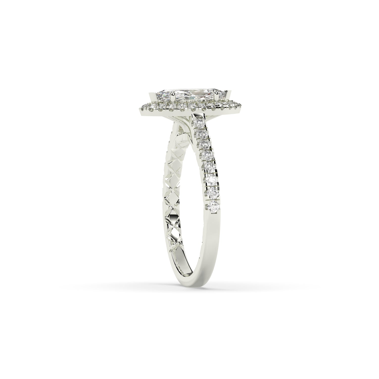 Alina Marquise Halo Ring