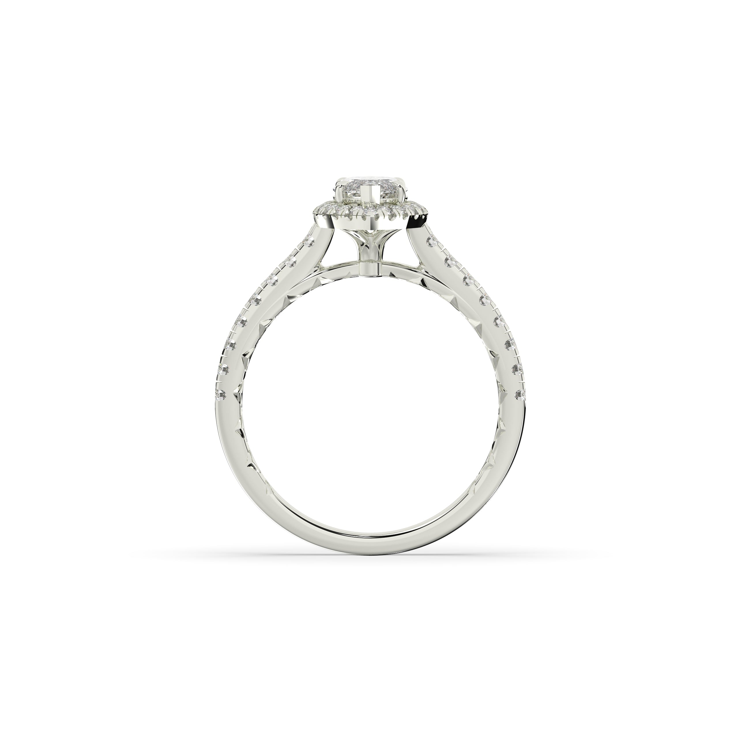 Alina Marquise Halo Ring