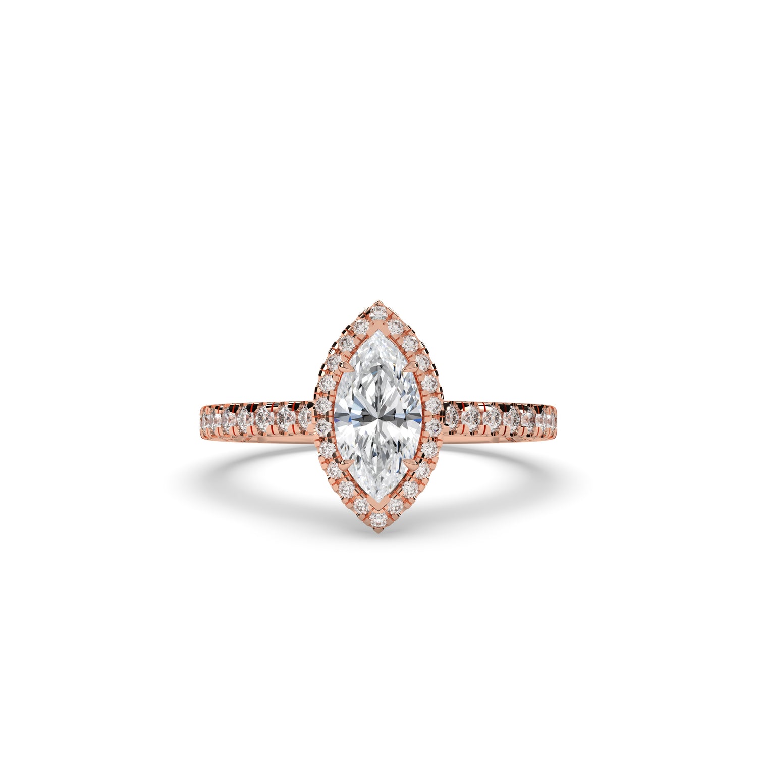 Alina Marquise Halo Ring