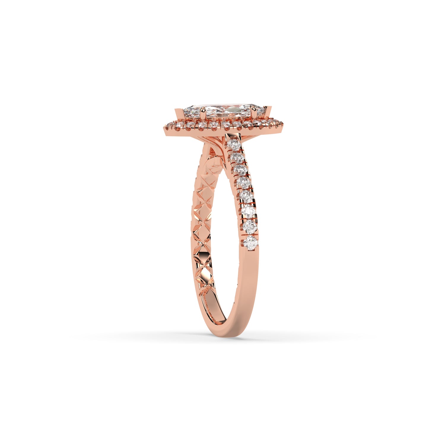 Alina Marquise Halo Ring