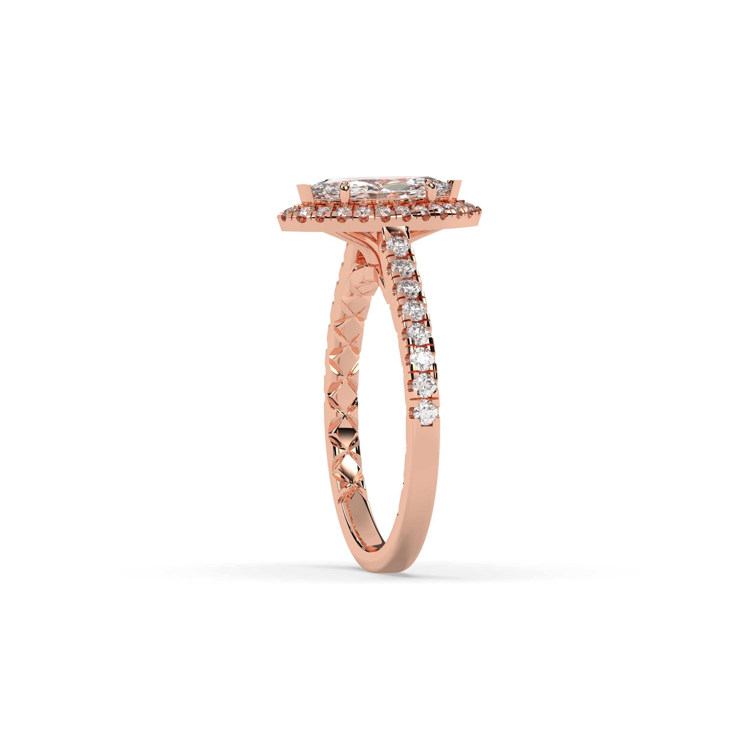Alina Marquise Halo Ring