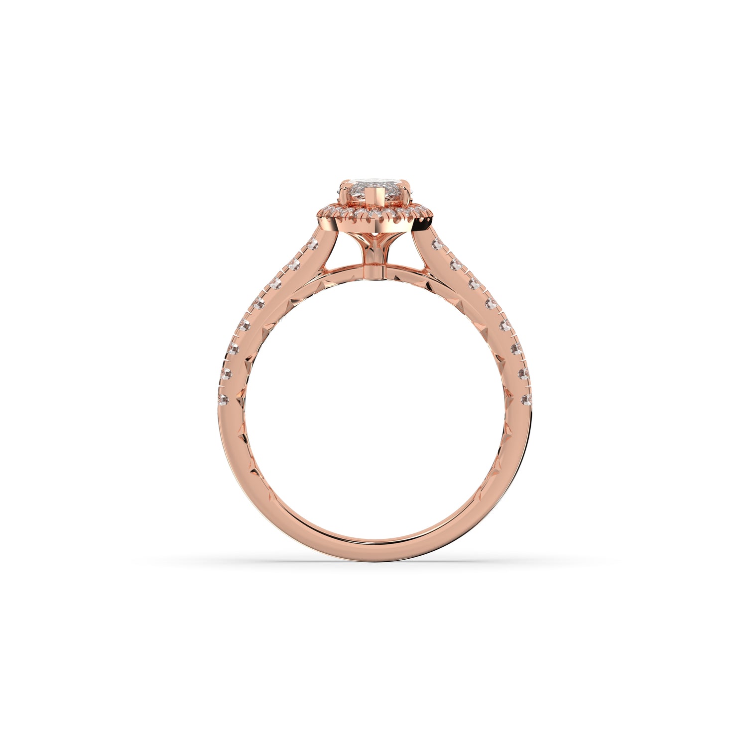 Alina Marquise Halo Ring