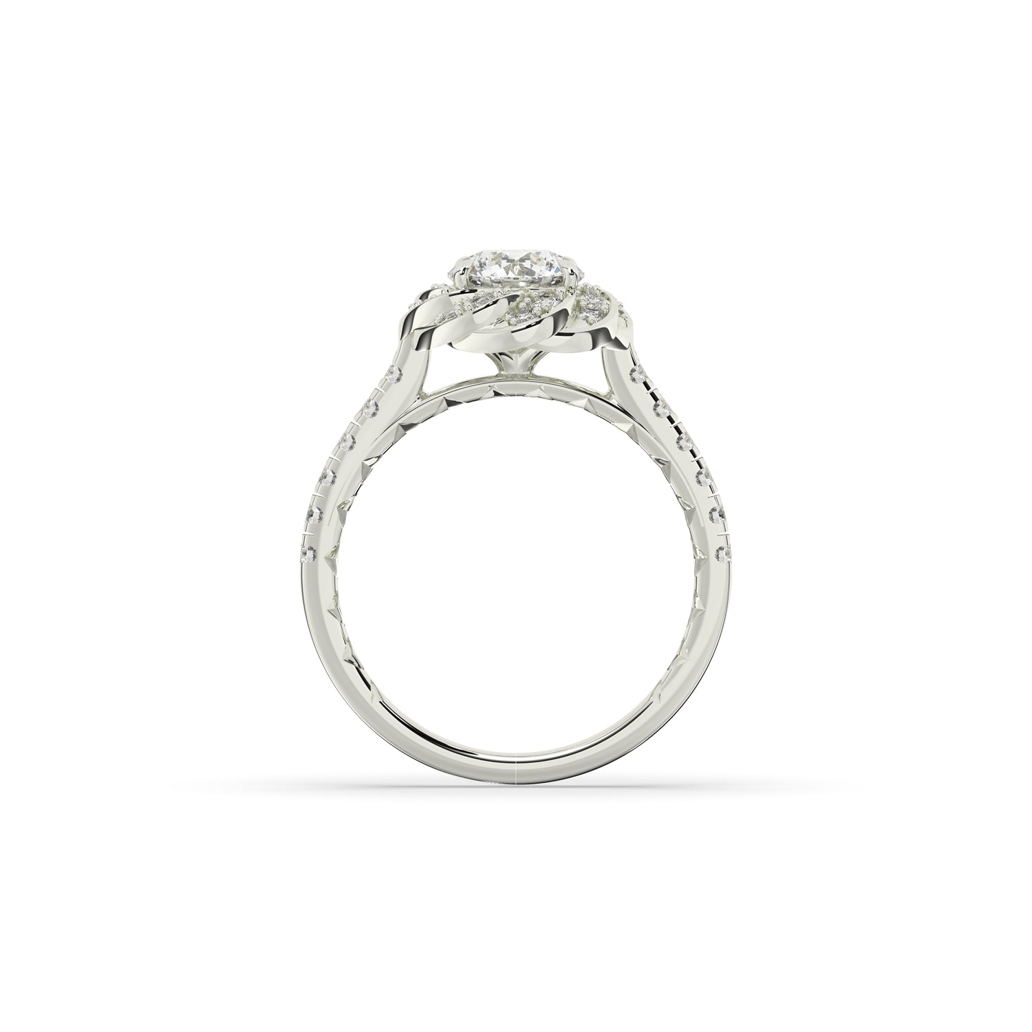 Livia Round Halo Ring