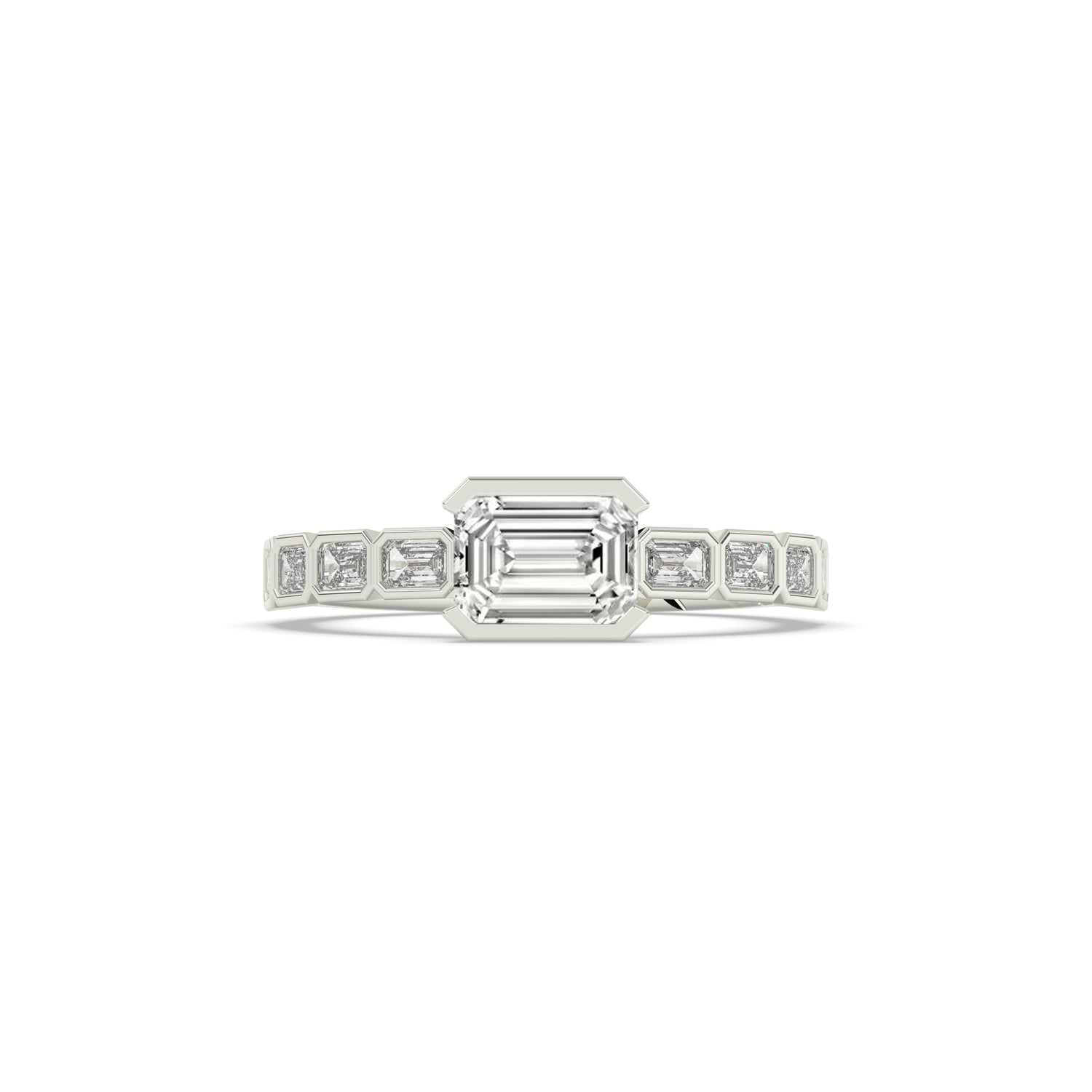 Celia Emerald Halo Ring