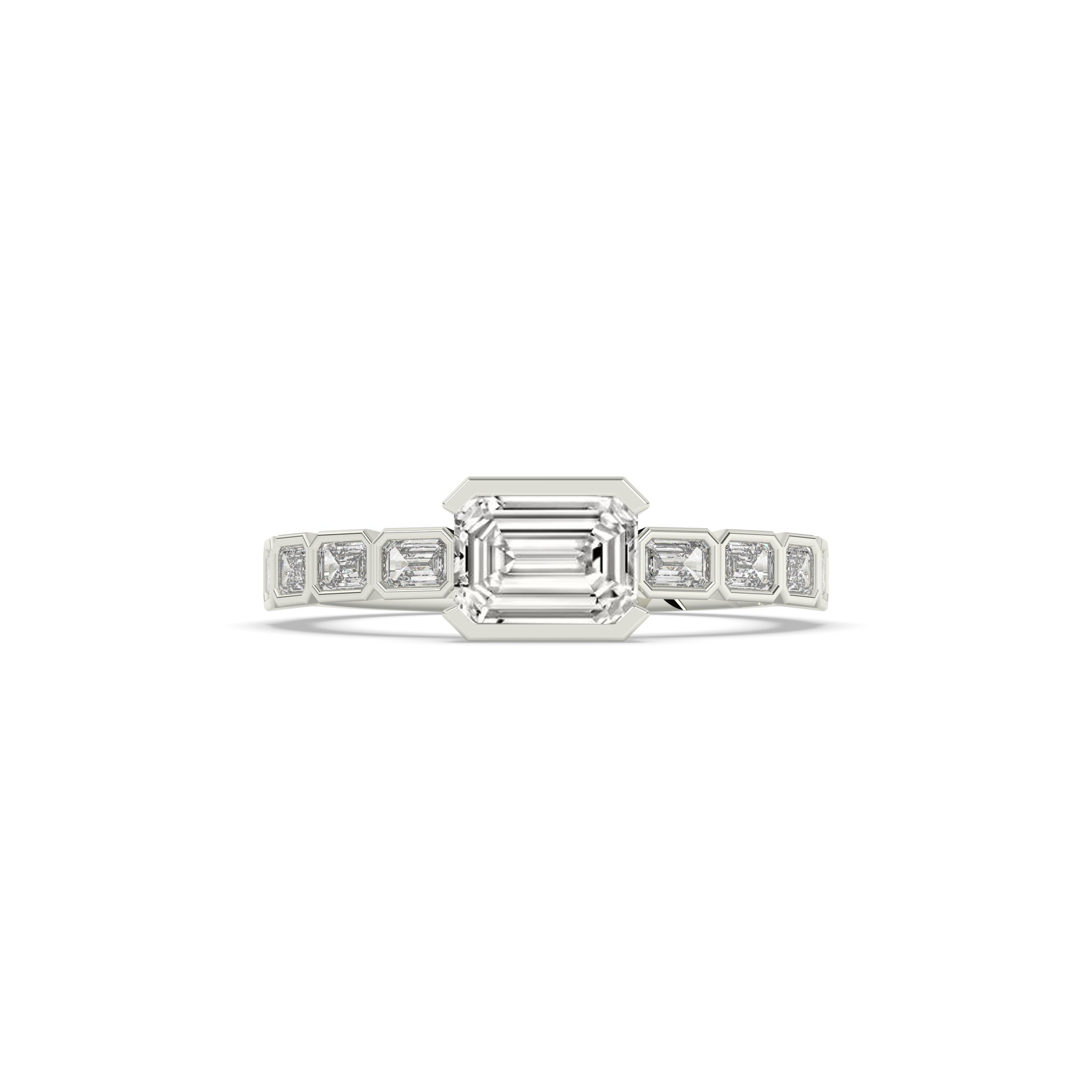Celia Emerald Halo Ring