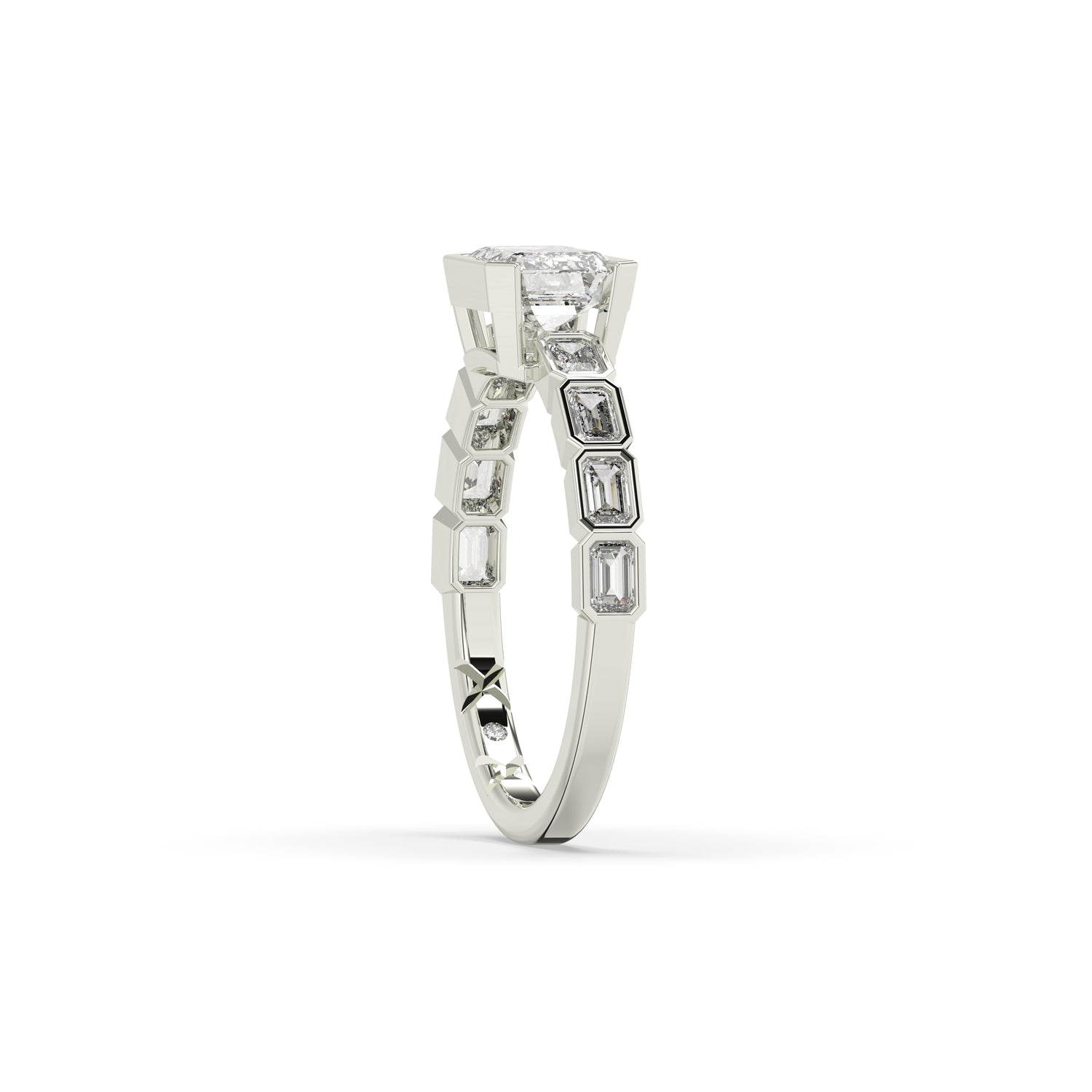 Celia Emerald Halo Ring