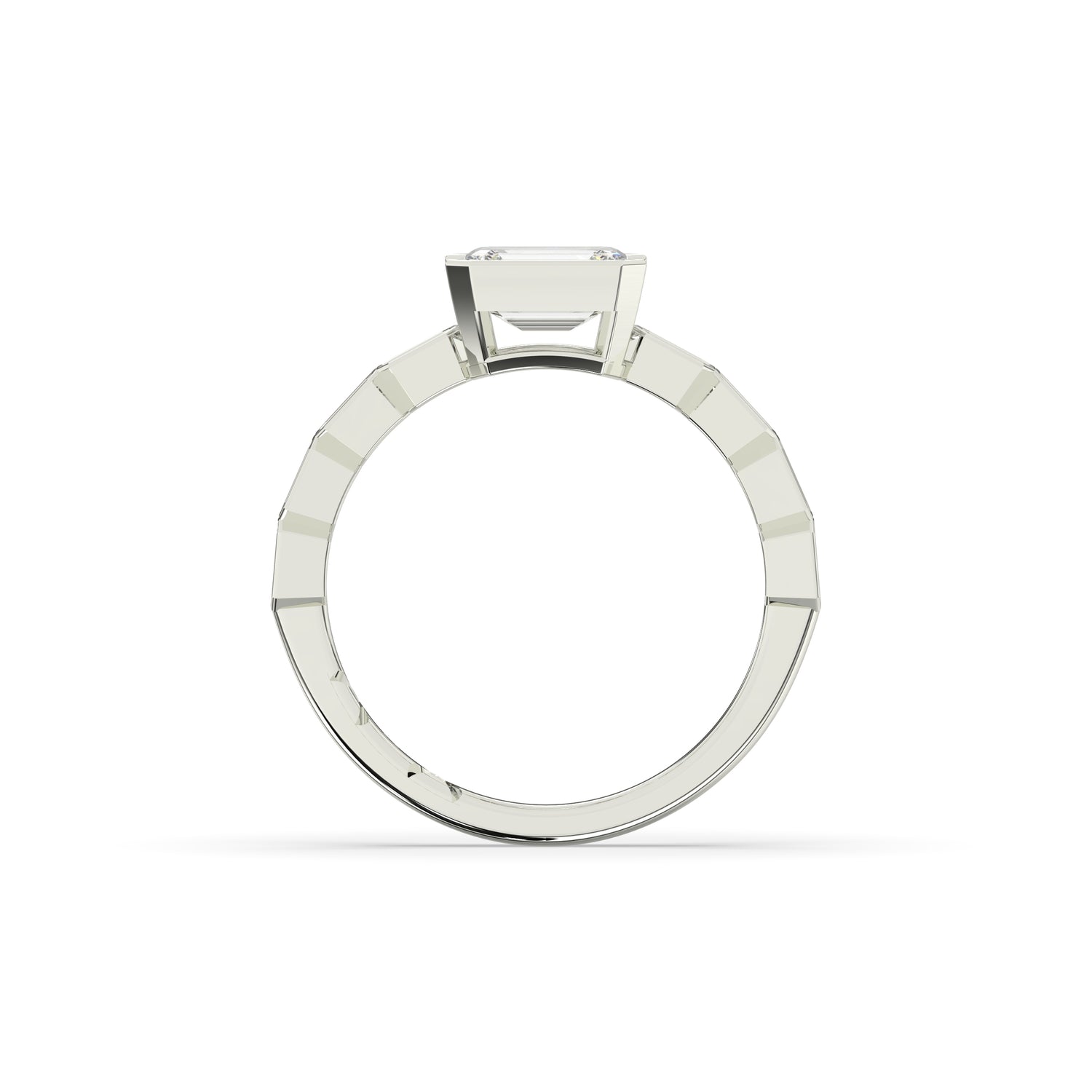 Celia Emerald Halo Ring
