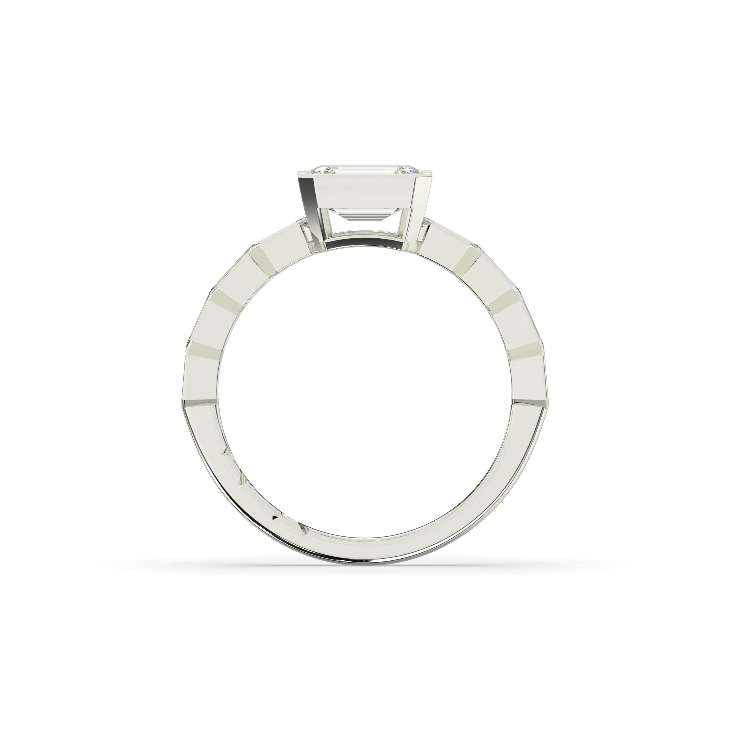 Celia Emerald Halo Ring