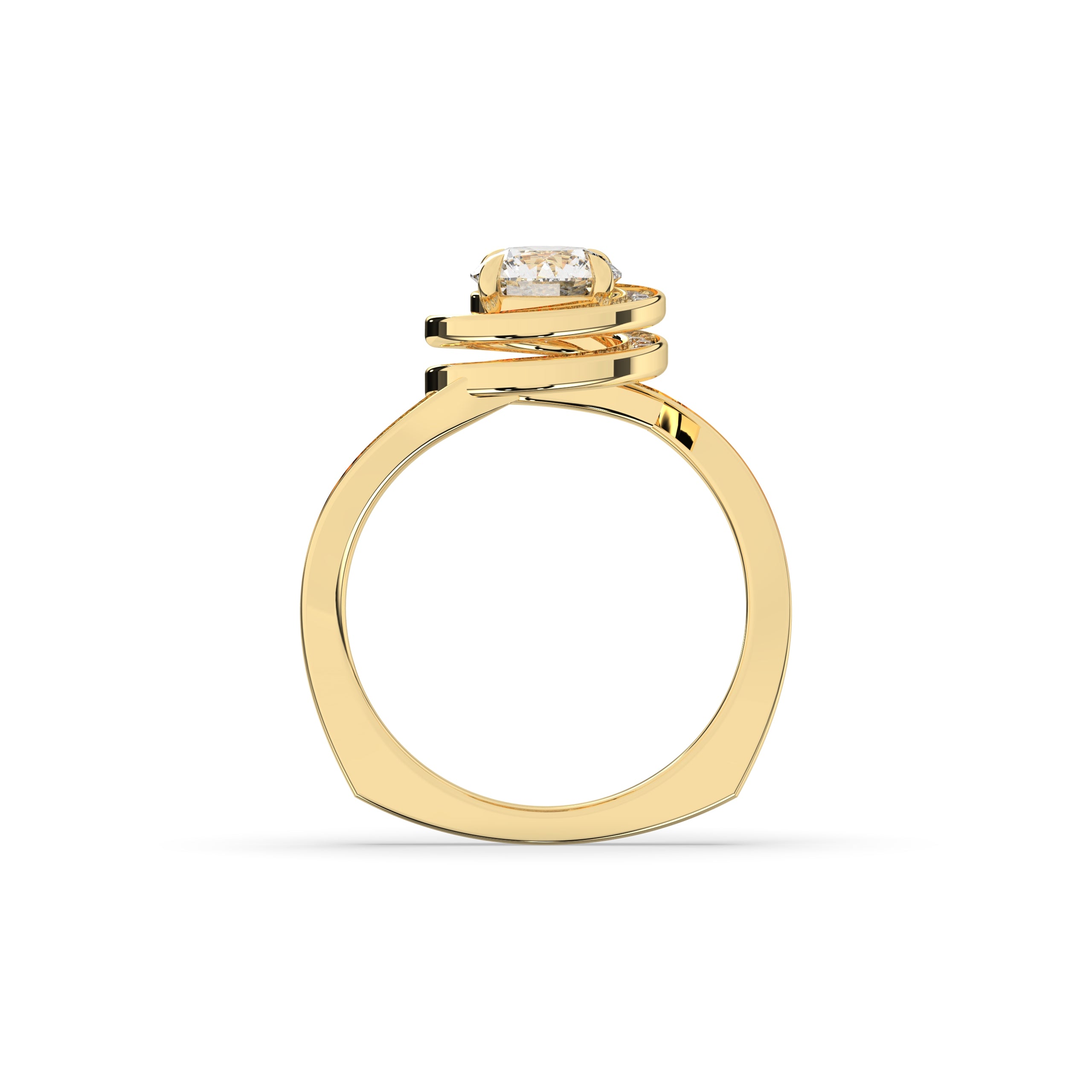 Mira Round Halo Ring