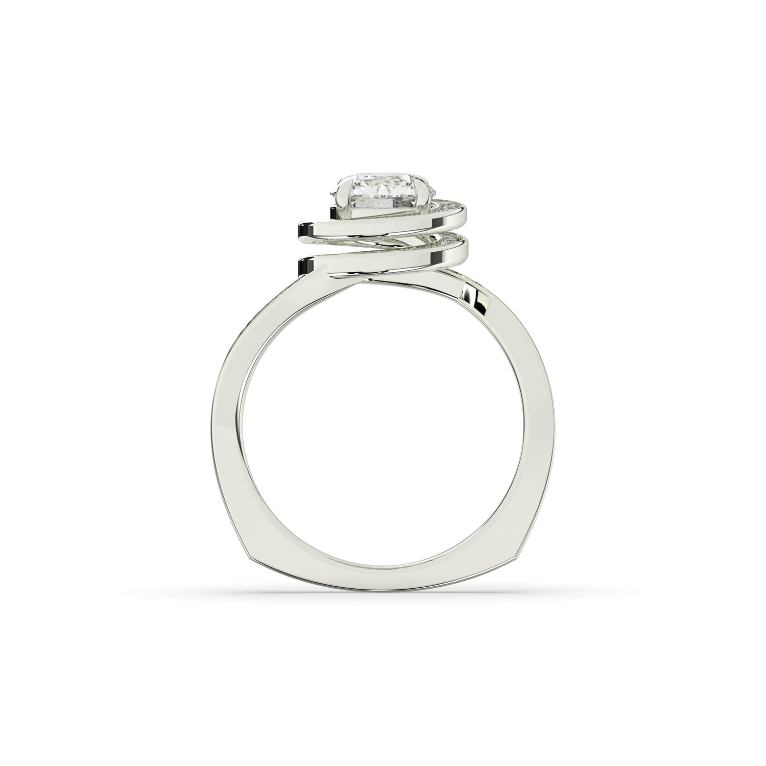 Mira Round Halo Ring