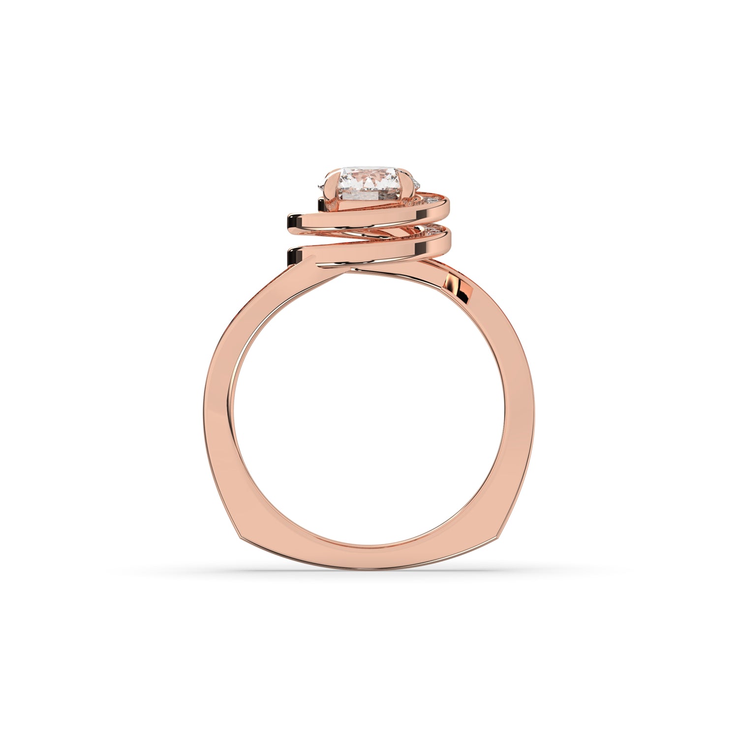 Mira Round Halo Ring
