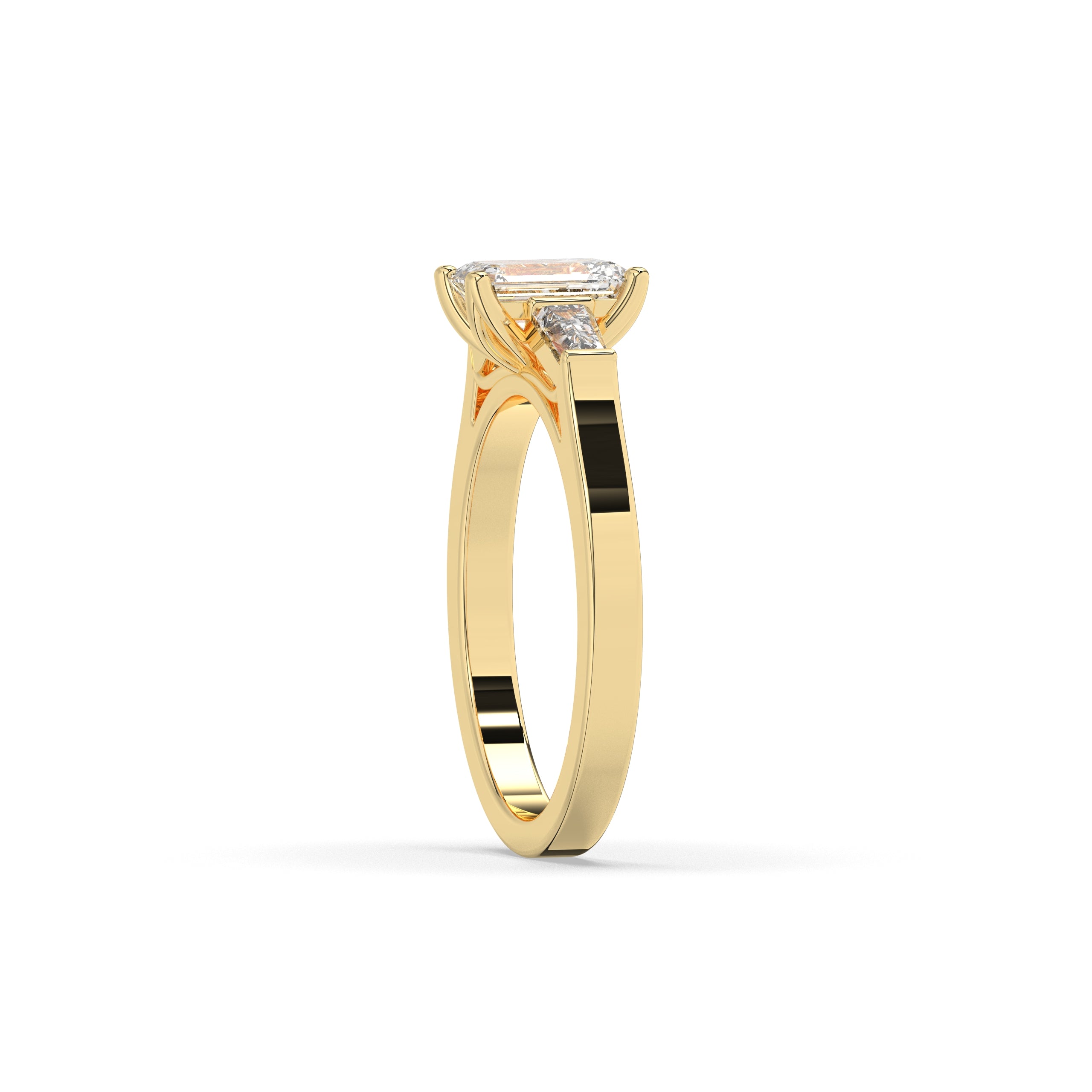 Saphira Smaragd Trio Ring