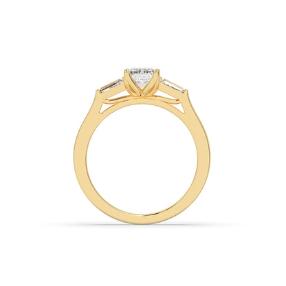 Saphira Emerald Trio Ring