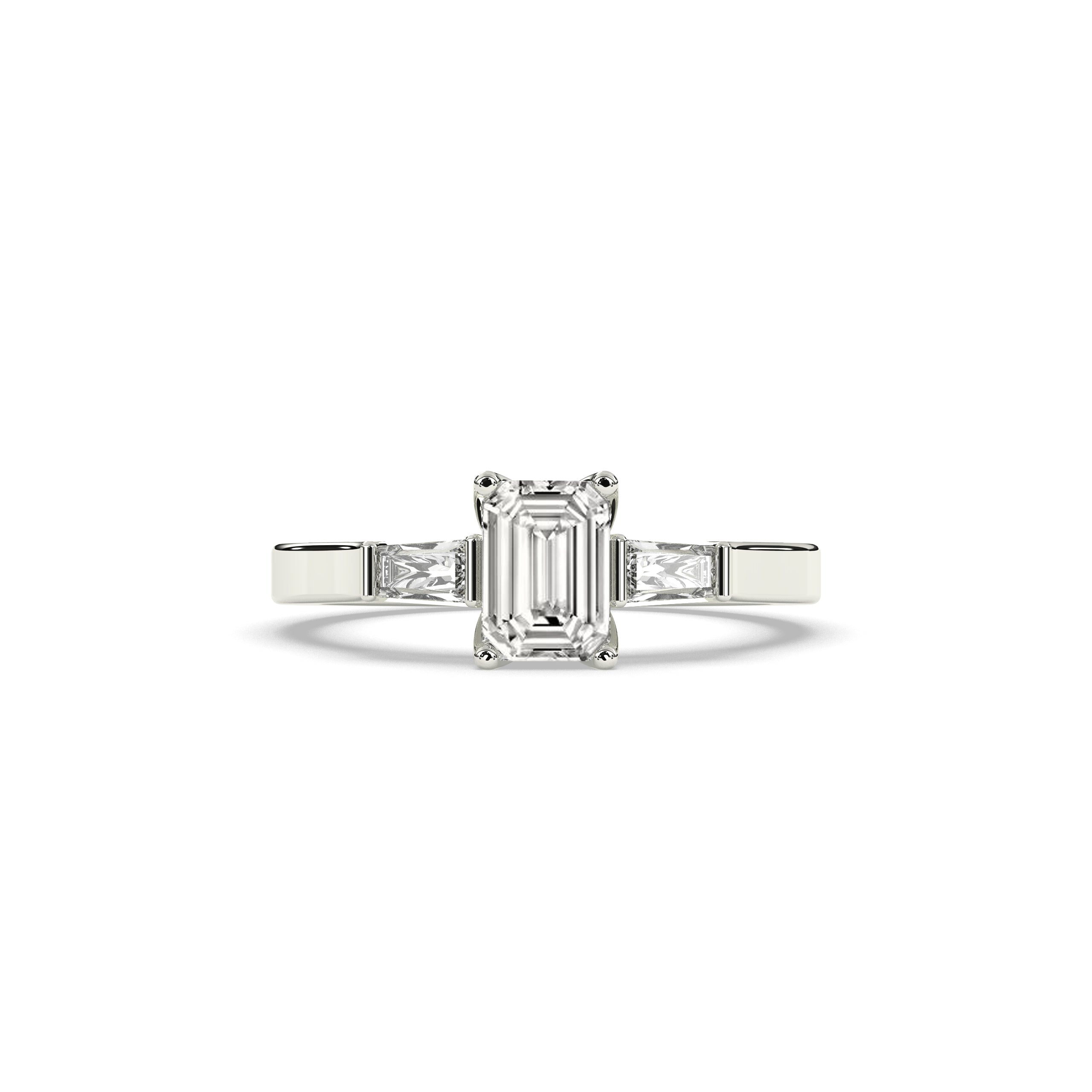 Saphira Smaragd Trio Ring