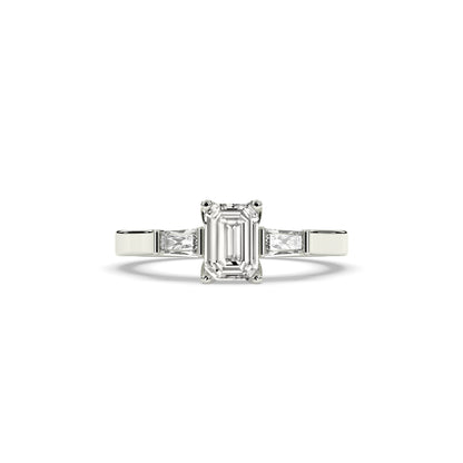 Saphira Emerald Trio Ring