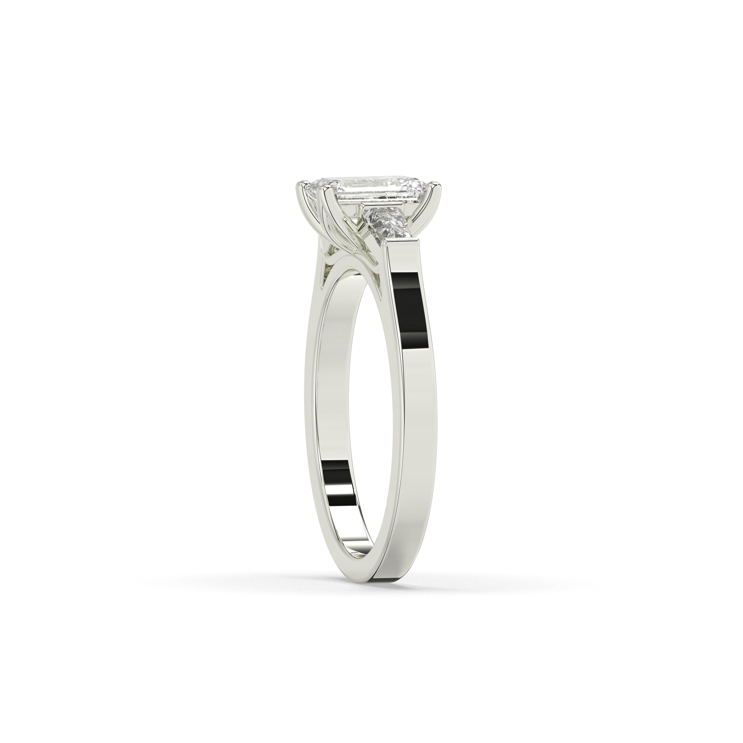 Saphira Smaragd Trio Ring