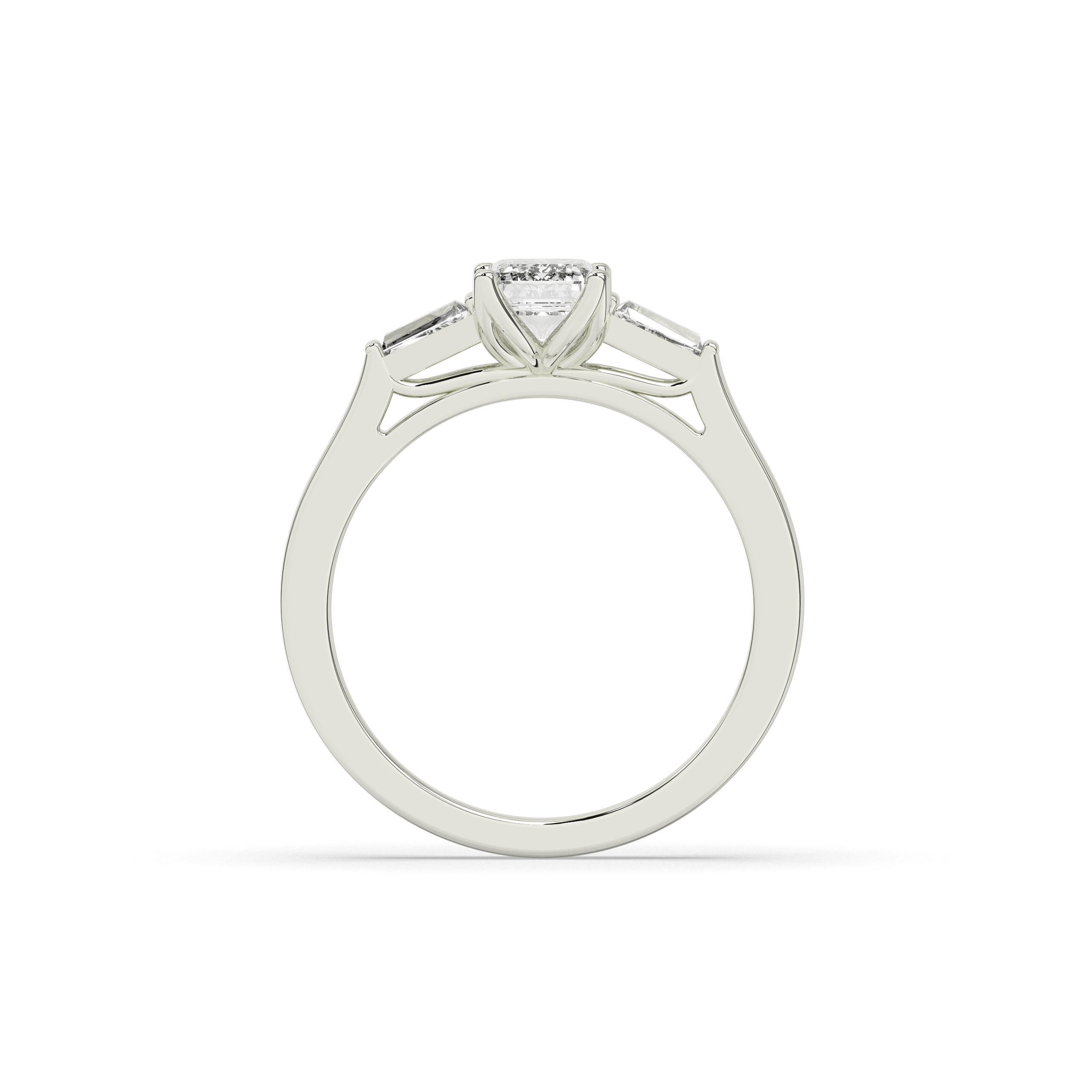 Saphira Smaragd Trio Ring
