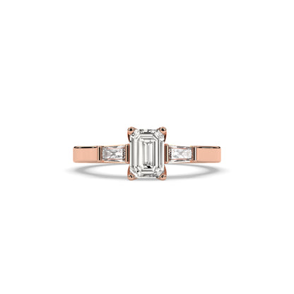 Saphira Emerald Trio Ring