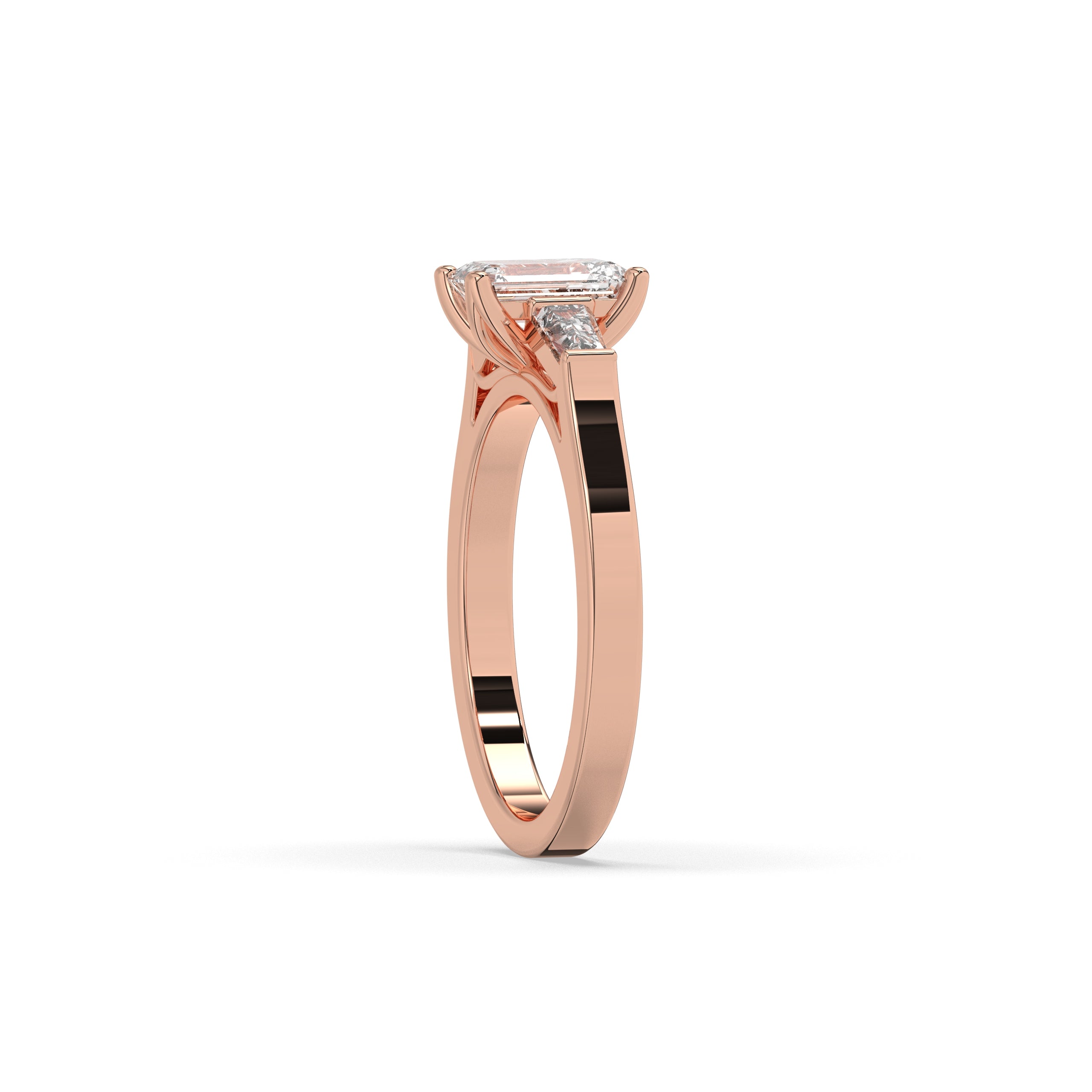 Saphira Smaragd Trio Ring