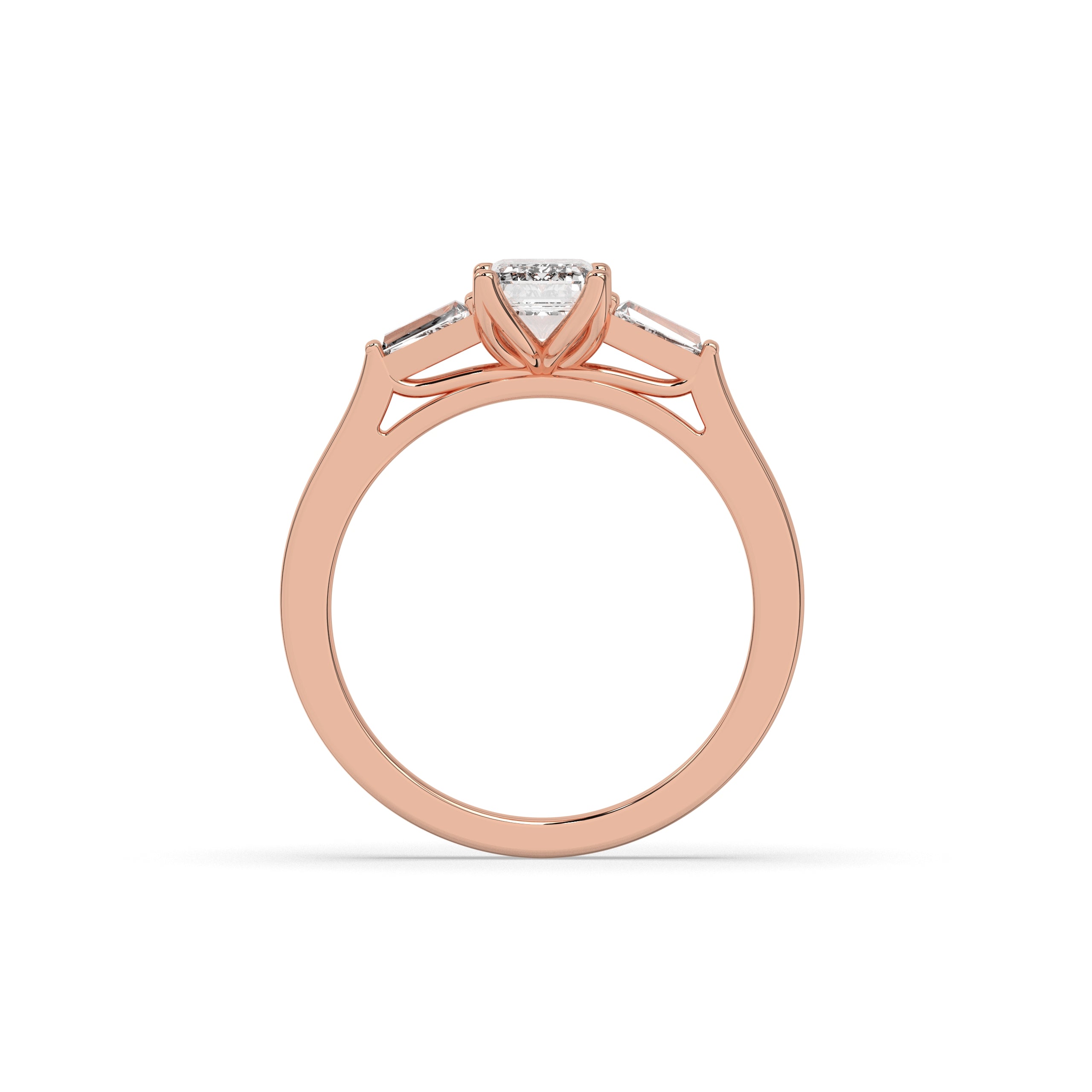 Saphira Smaragd Trio Ring