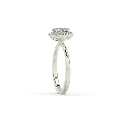 Serina Round Halo Ring