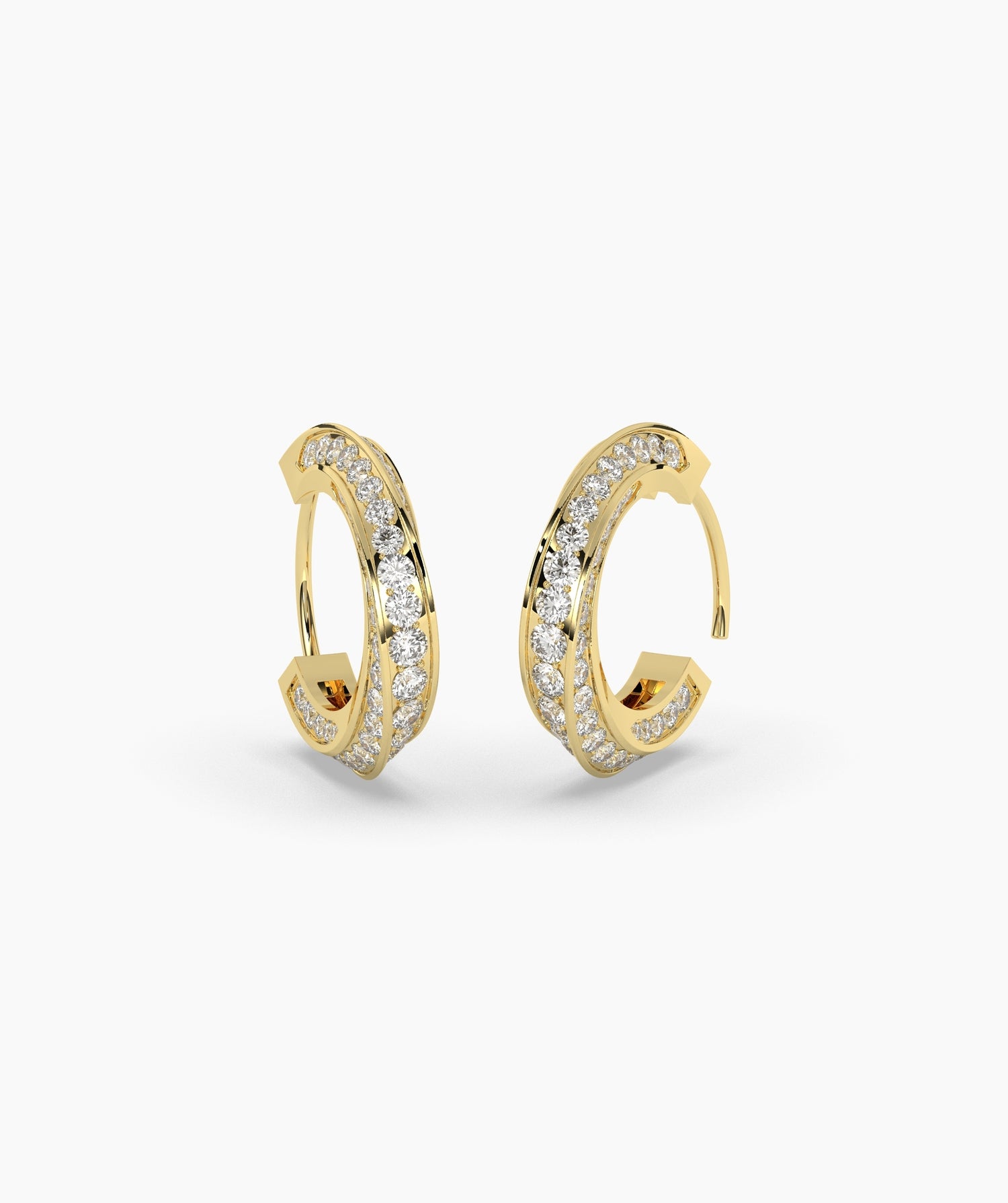 Melody Round Hoop Earring