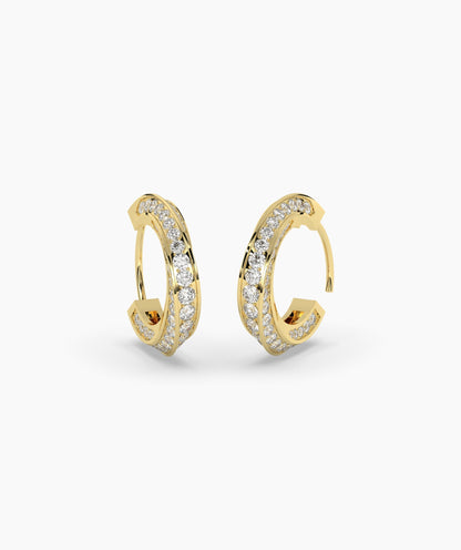 Melody Round Hoop Earring
