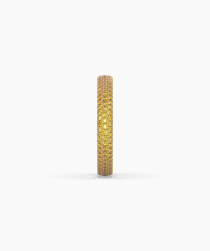 Ariane Yellow Round Eternity Ring